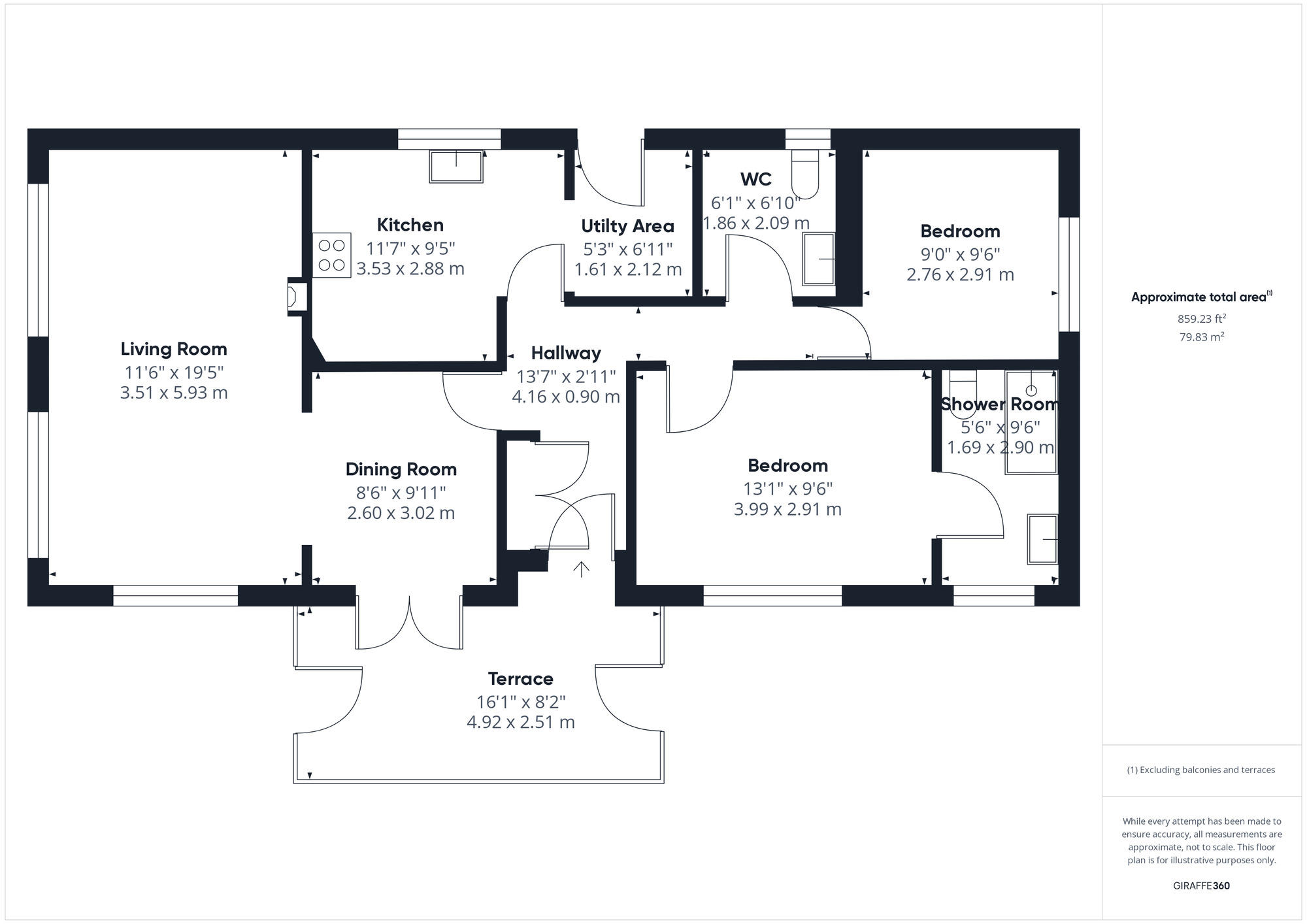 Floorplan of 2 bedroom  Property for sale, Kingfisher Way, Walton Bay, North Somerset, BS21