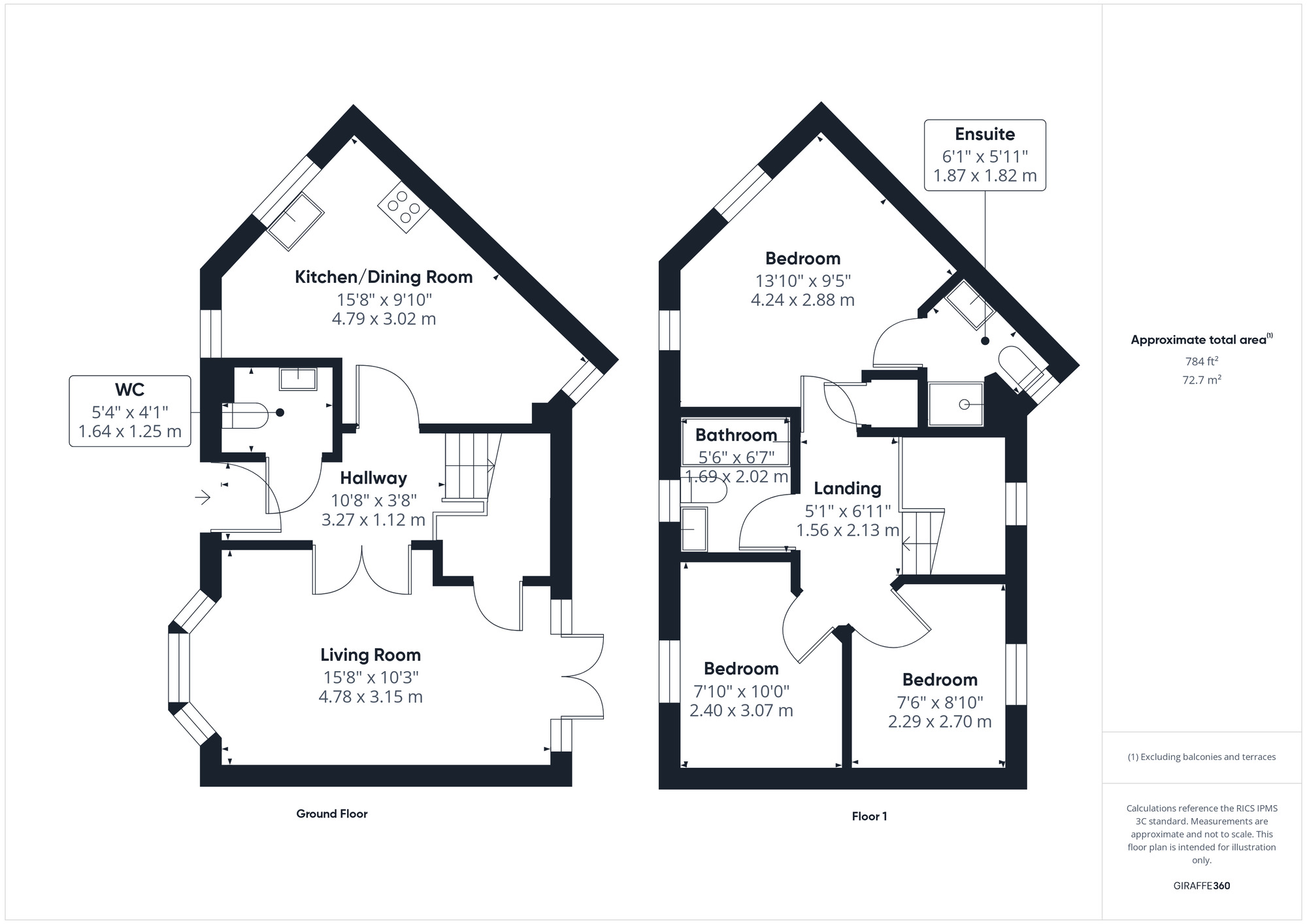Floorplan of 3 bedroom Semi Detached House for sale, Powells Acres, Clevedon, North Somerset, BS21