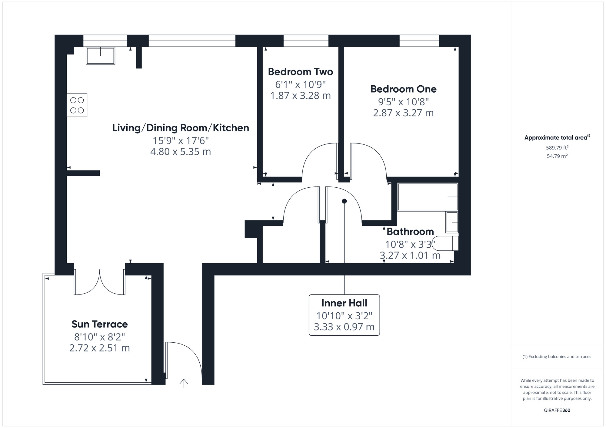 Floorplan of 2 bedroom  Flat for sale, Merchant Square, Portishead, Bristol, BS20