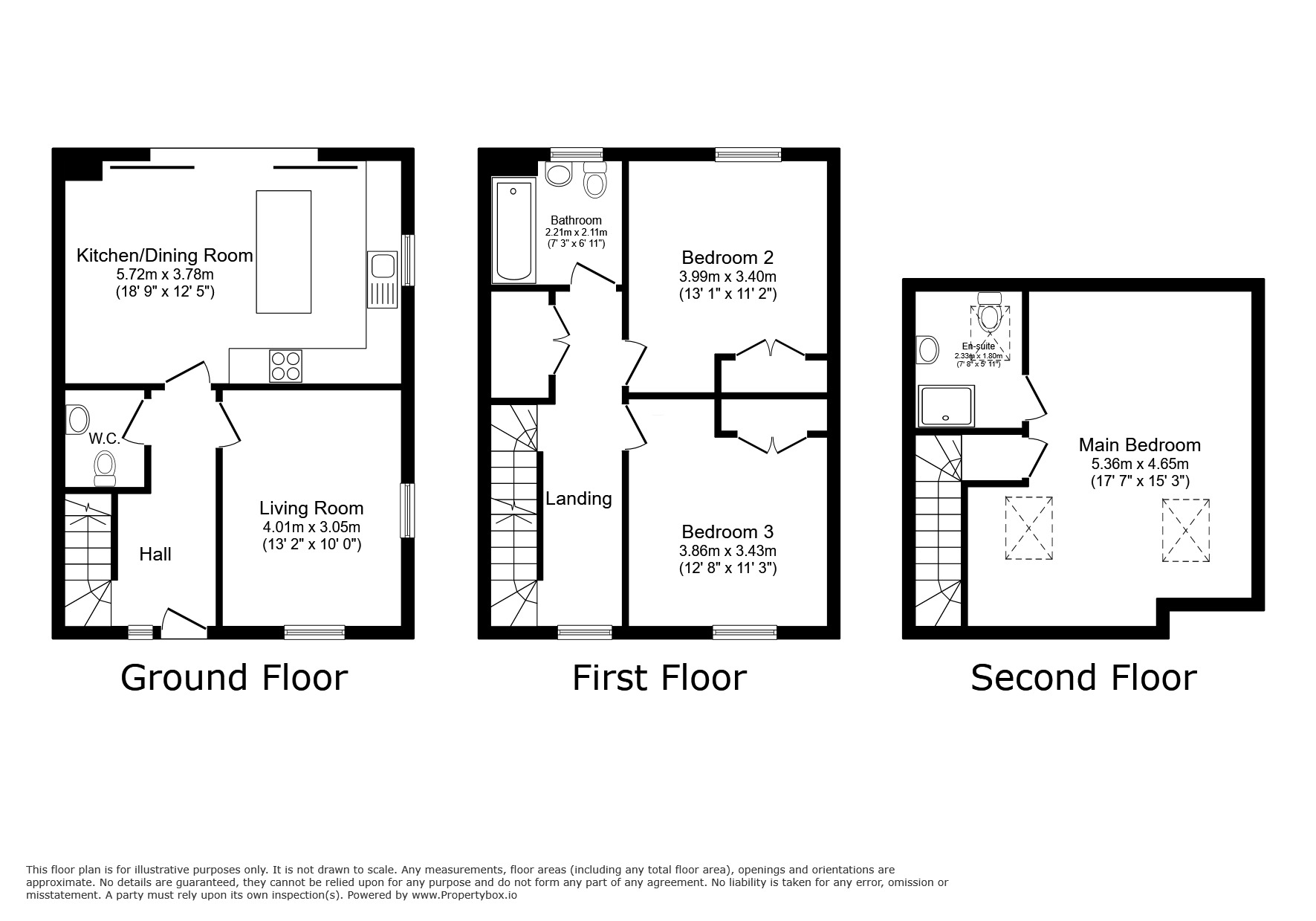 Floorplan of 3 bedroom Semi Detached House for sale, Teignmouth Road, Clevedon, North Somerset, BS21
