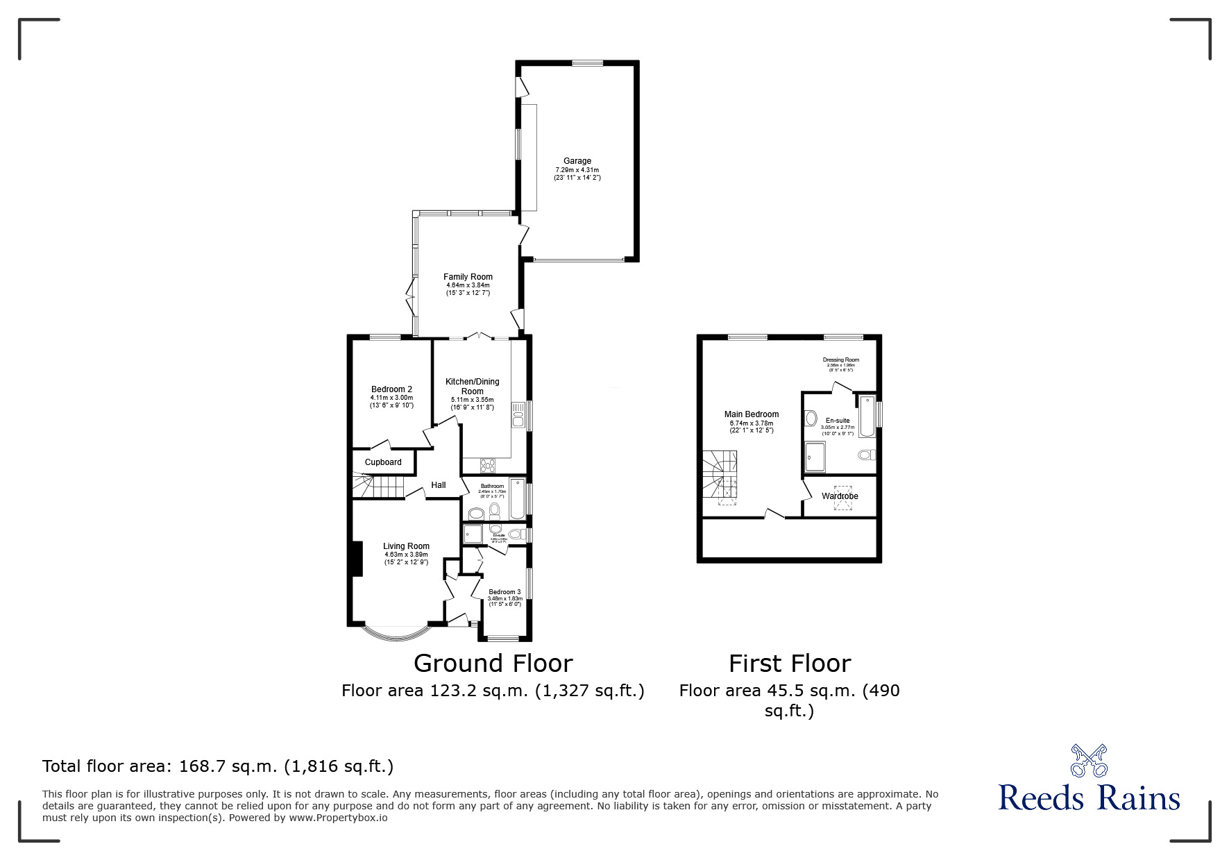 Floorplan of 3 bedroom Semi Detached Bungalow for sale, Stoneyfield Close, Easton-in-Gordano, Bristol, BS20