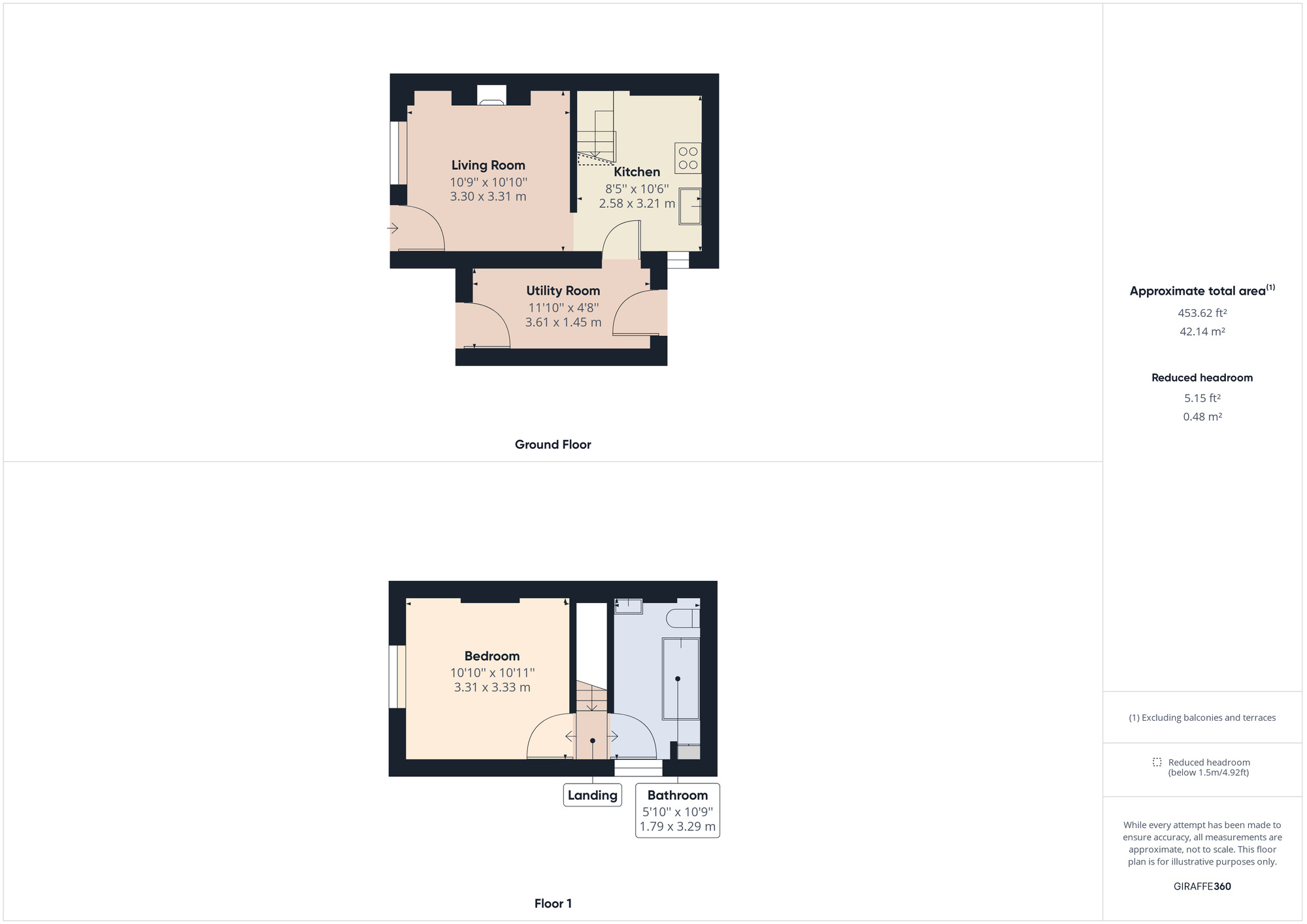 Floorplan of 1 bedroom End Terrace Property to rent, Lime Kiln Lane, Clevedon, North Somerset, BS21