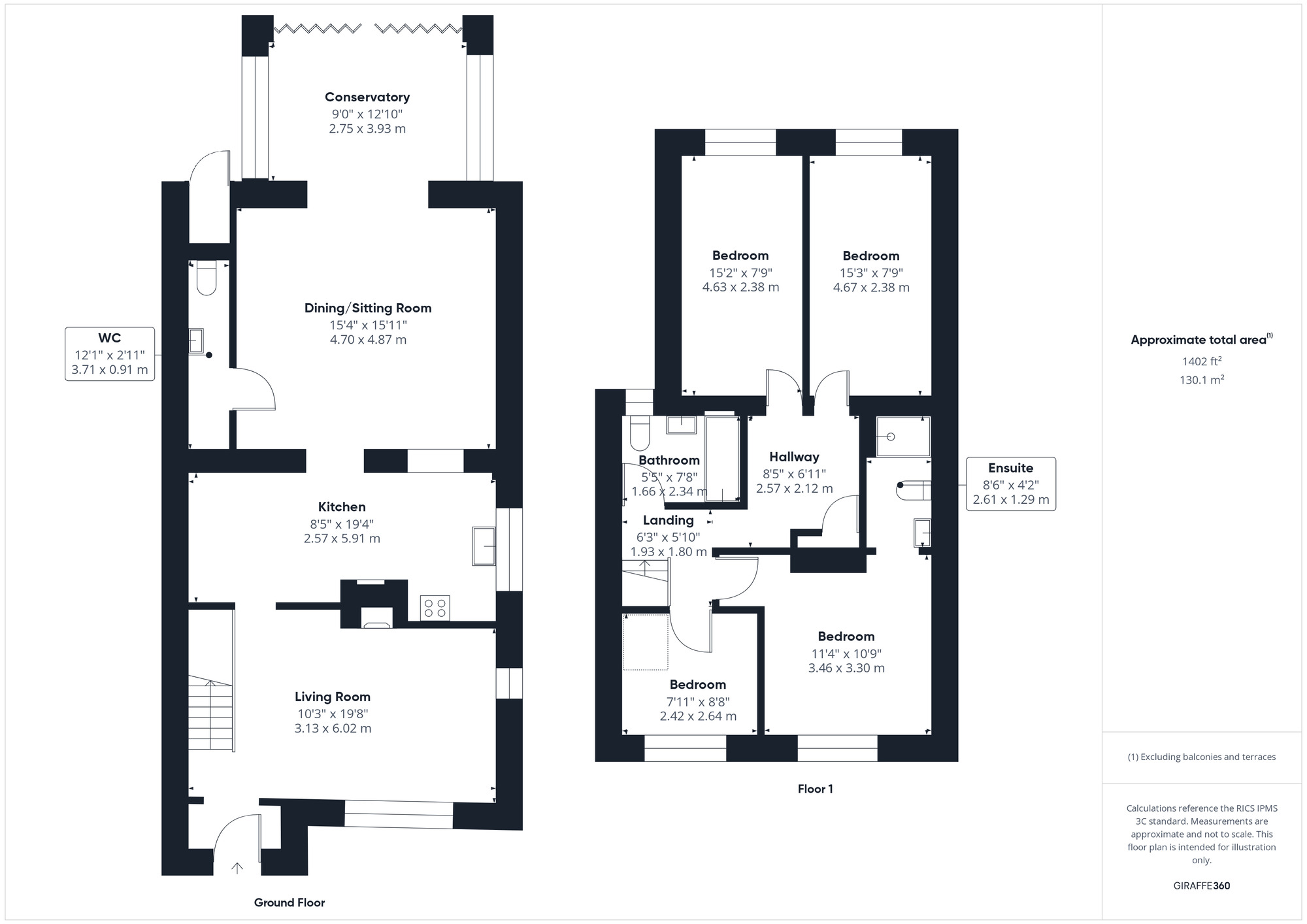 Floorplan of 4 bedroom Semi Detached House for sale, Kenn Road, Kenn, North Somerset, BS21