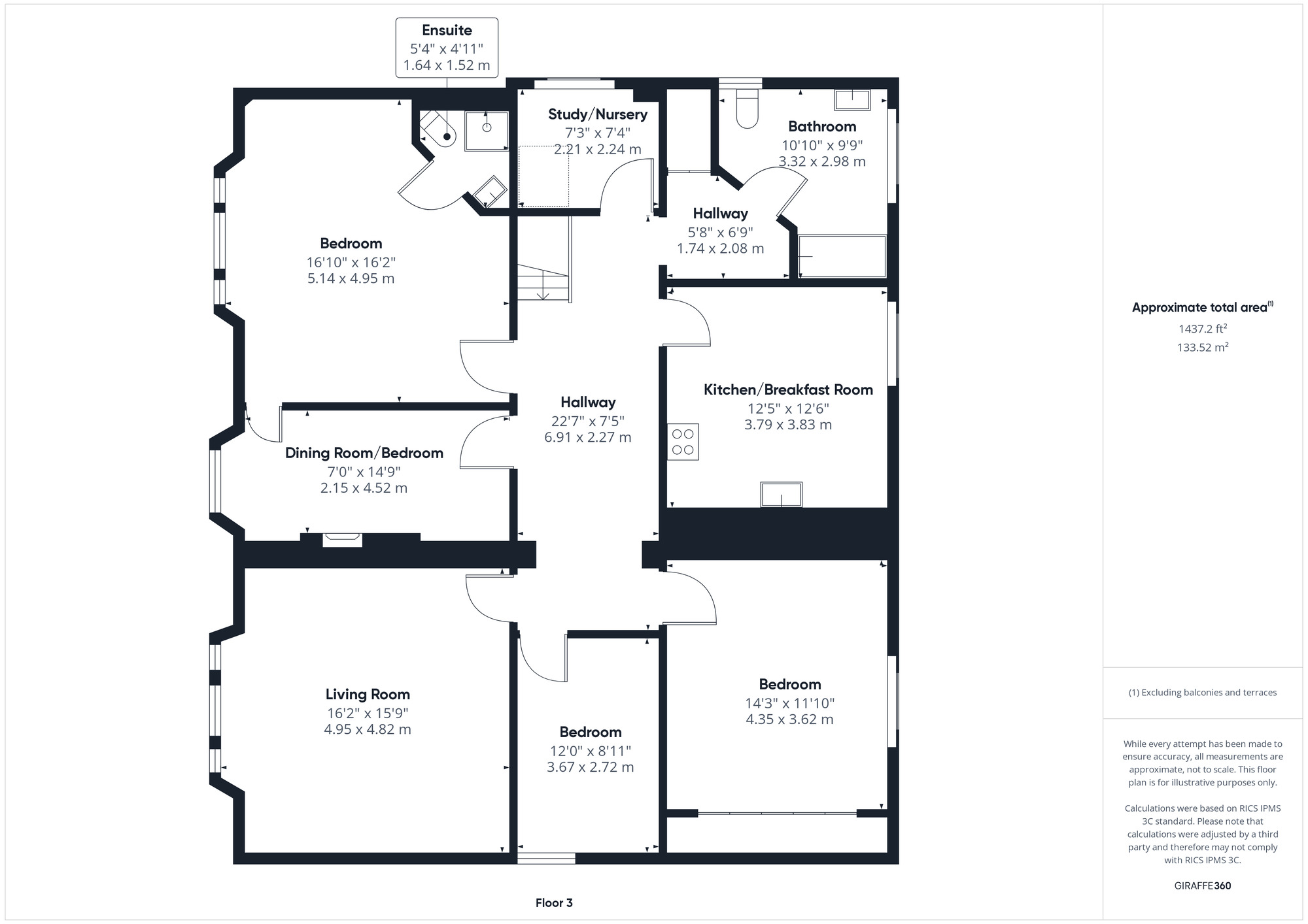 Floorplan of 3 bedroom  Flat for sale, Elton Road, Clevedon, North Somerset, BS21