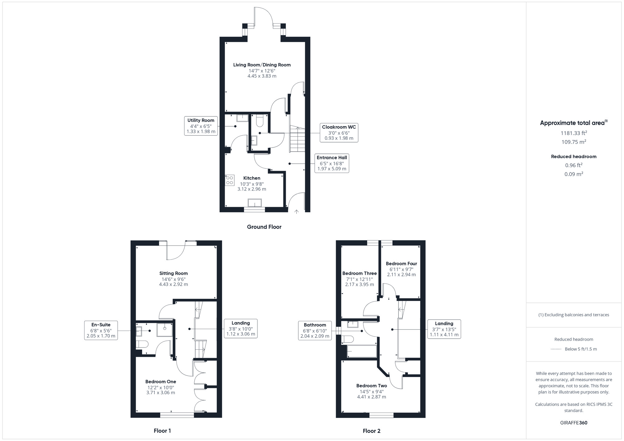 Floorplan of 4 bedroom End Terrace House for sale, Kilkenny Place, Portishead, Bristol, BS20