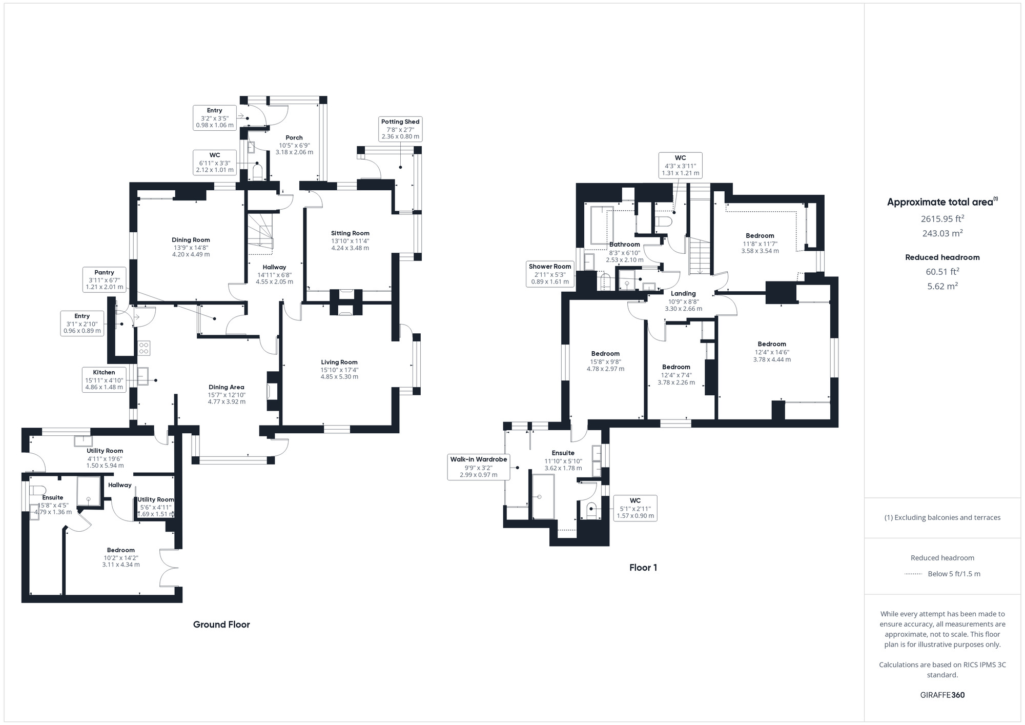 Floorplan of 5 bedroom Detached House for sale, Brackenwood Road, Clevedon, North Somerset, BS21