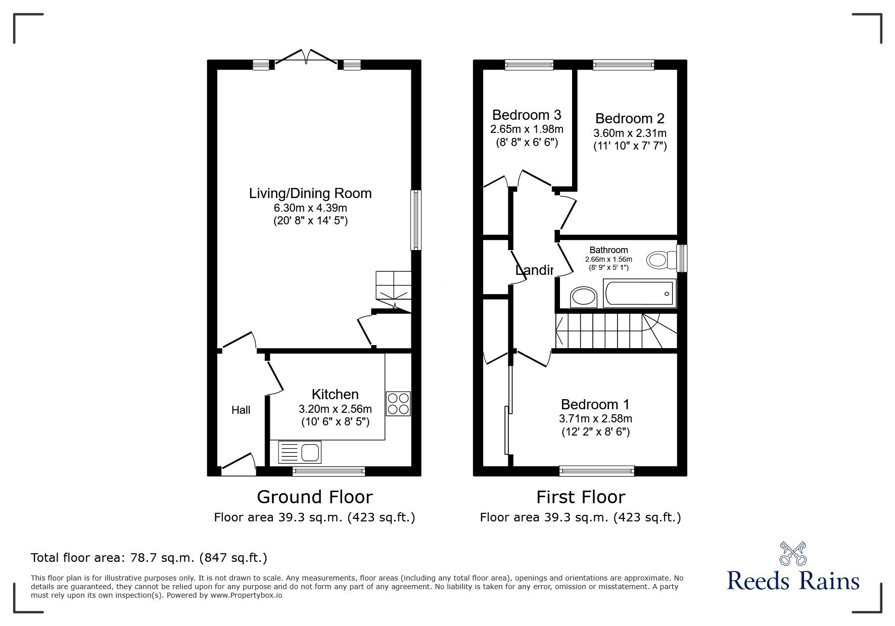 Floorplan of 3 bedroom Semi Detached House for sale, Old Street, Clevedon, North Somerset, BS21