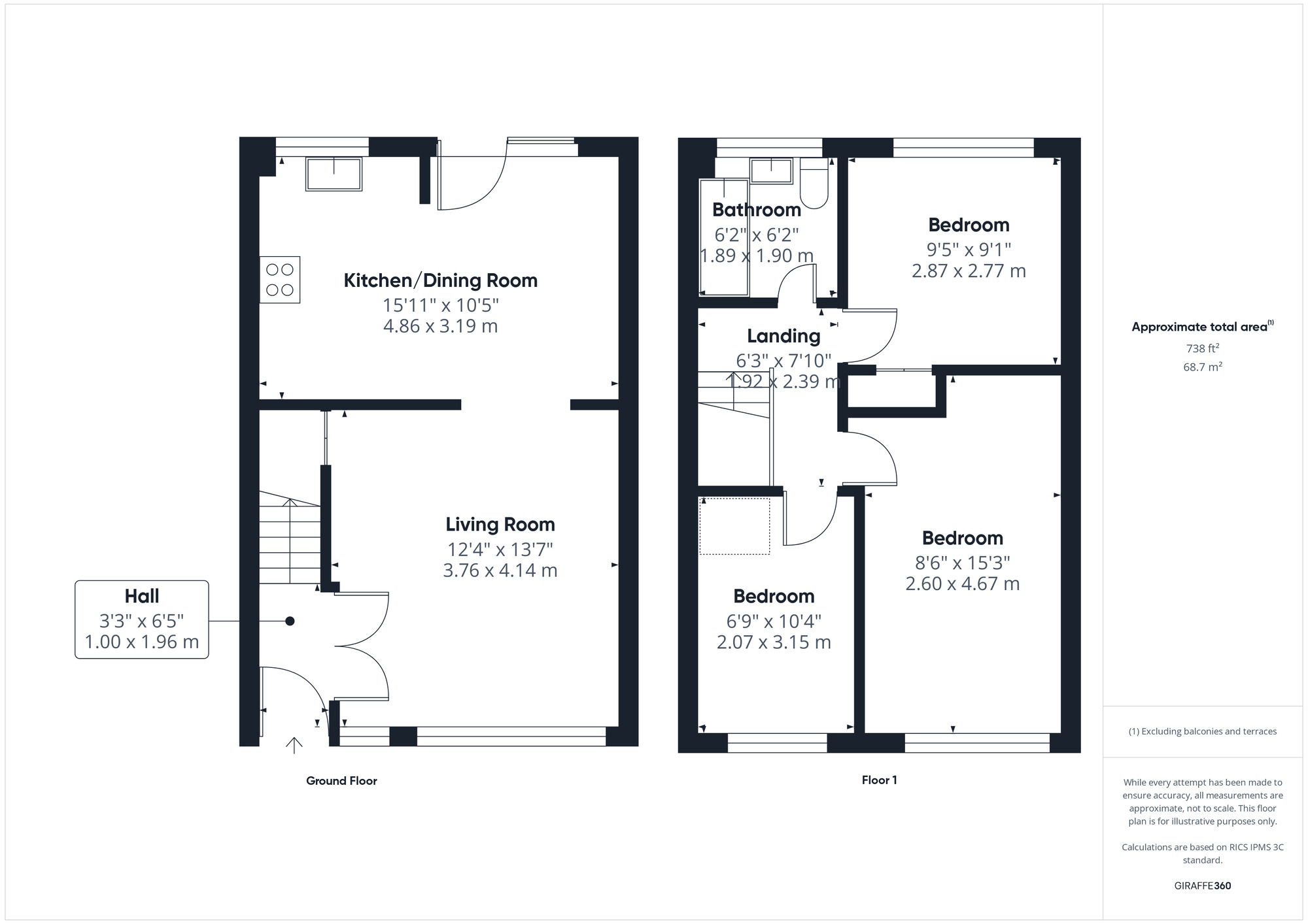 Floorplan of 3 bedroom Mid Terrace House for sale, Holland Road, Clevedon, North Somerset, BS21