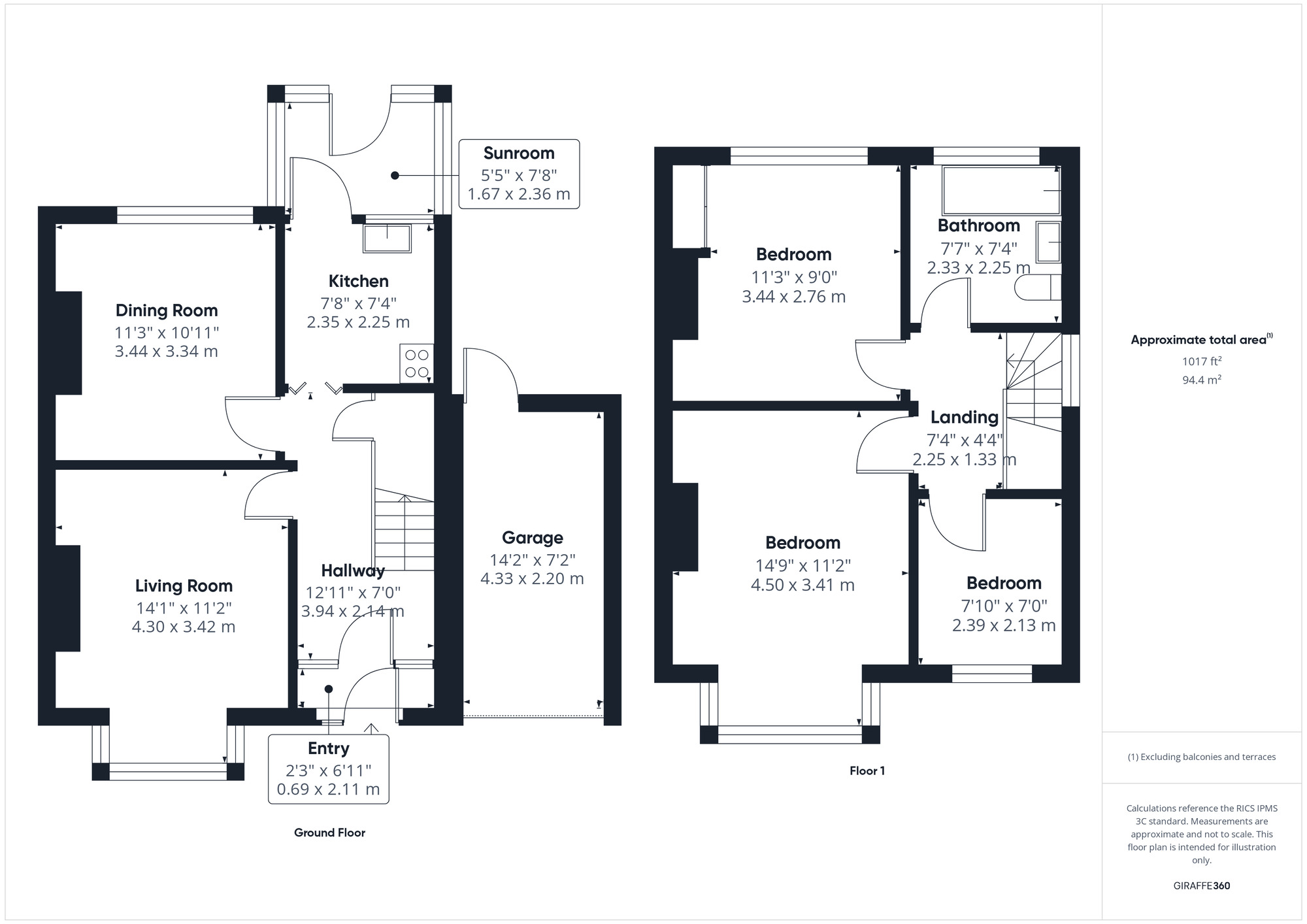 Floorplan of 3 bedroom Semi Detached House for sale, Coleridge Vale Road South, Clevedon, North Somerset, BS21