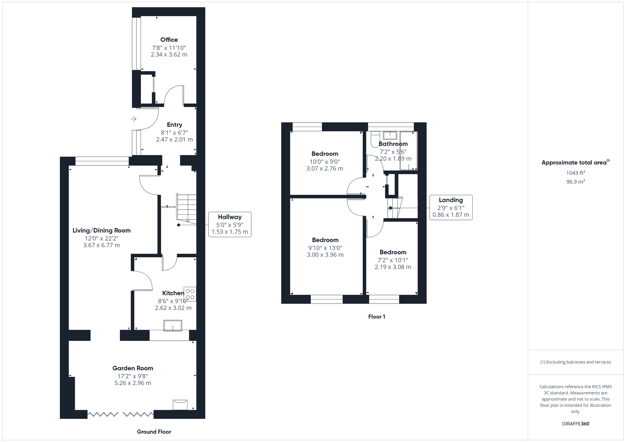 Floorplan of 3 bedroom Mid Terrace House for sale, Moor Park, Clevedon, North Somerset, BS21