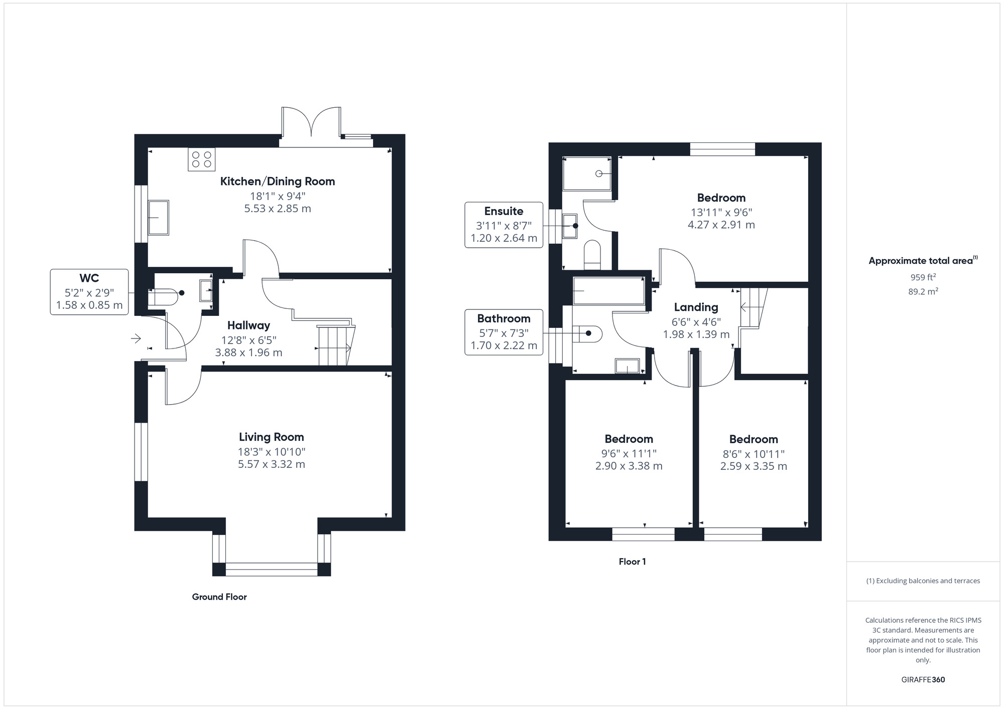 Floorplan of 3 bedroom Detached House for sale, Bramley Rise, Tickenham, North Somerset, BS21