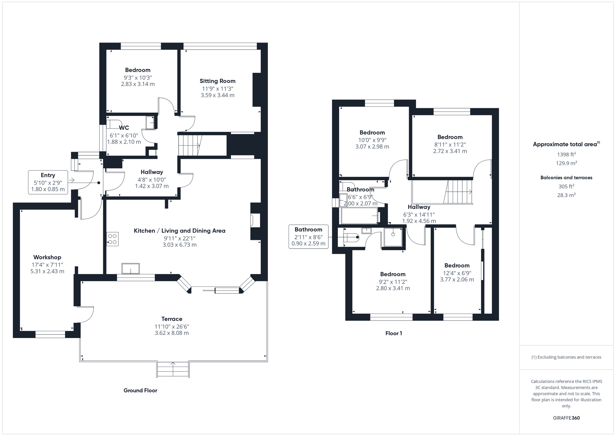 Floorplan of 5 bedroom Semi Detached House for sale, Castlewood Close, Clevedon, North Somerset, BS21