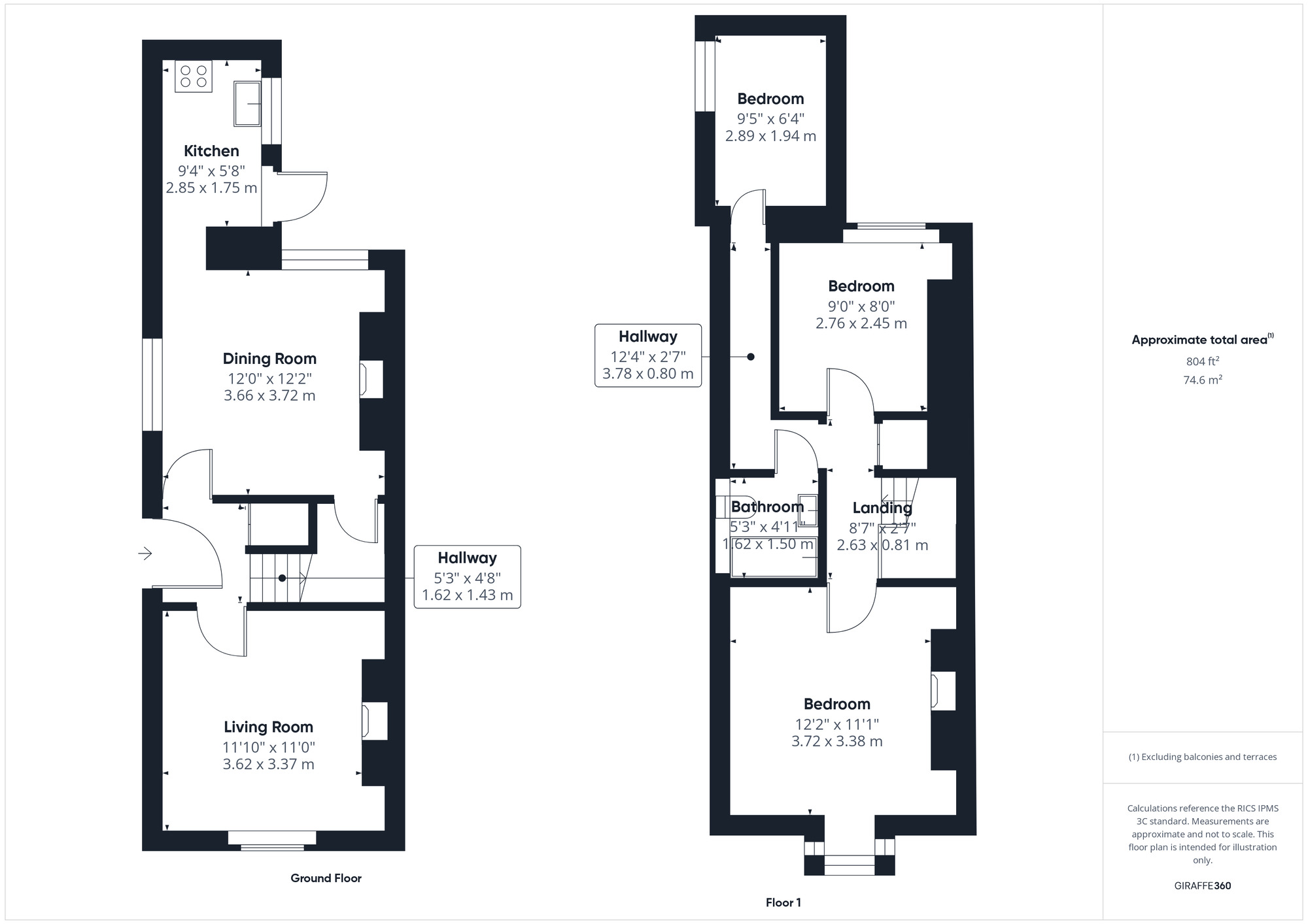 Floorplan of 3 bedroom End Terrace House for sale, Kenn Road, North Somerset, BS21