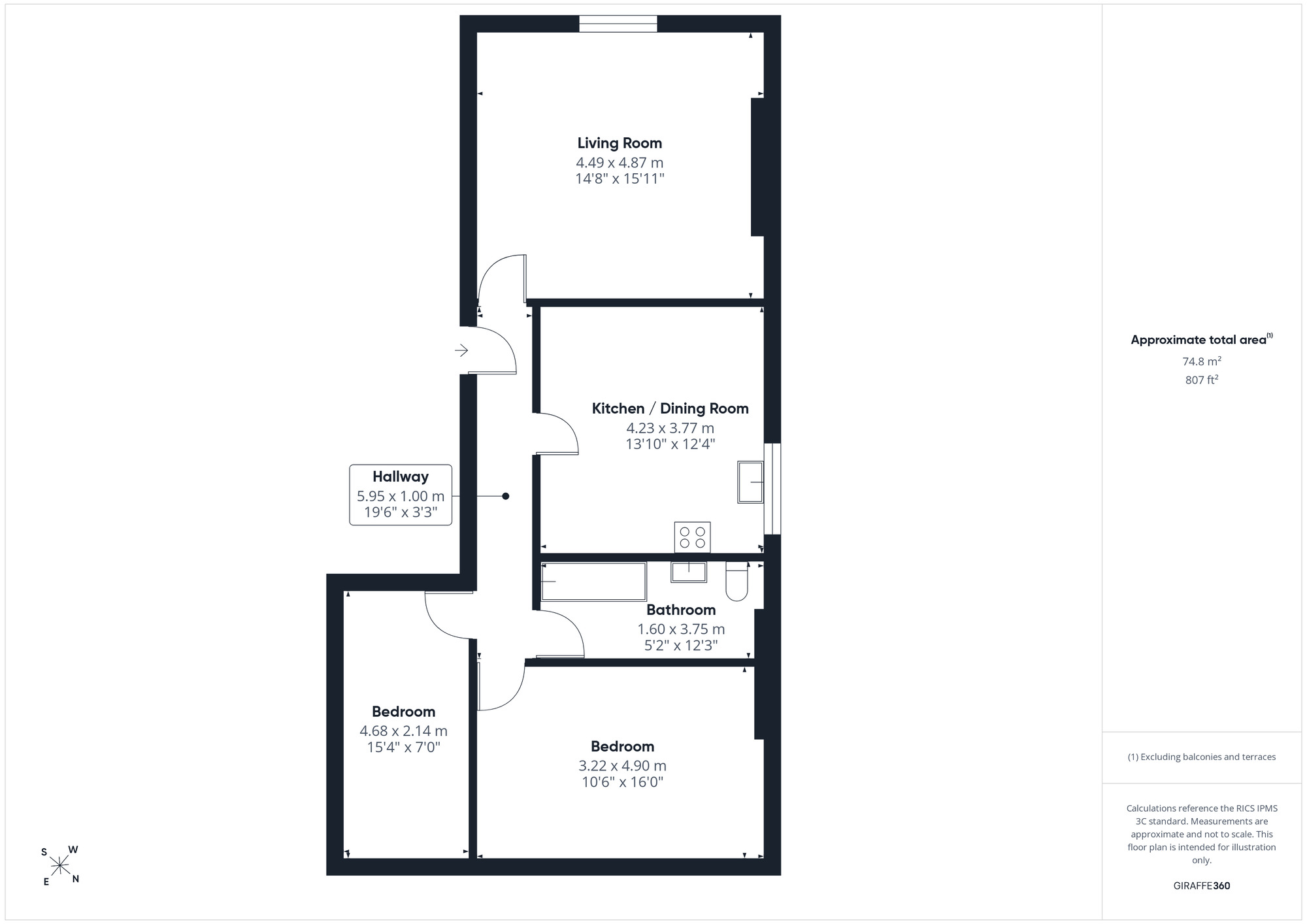 Floorplan of 2 bedroom Flat for sale, Hill Road, Clevedon, North Somerset, BS21