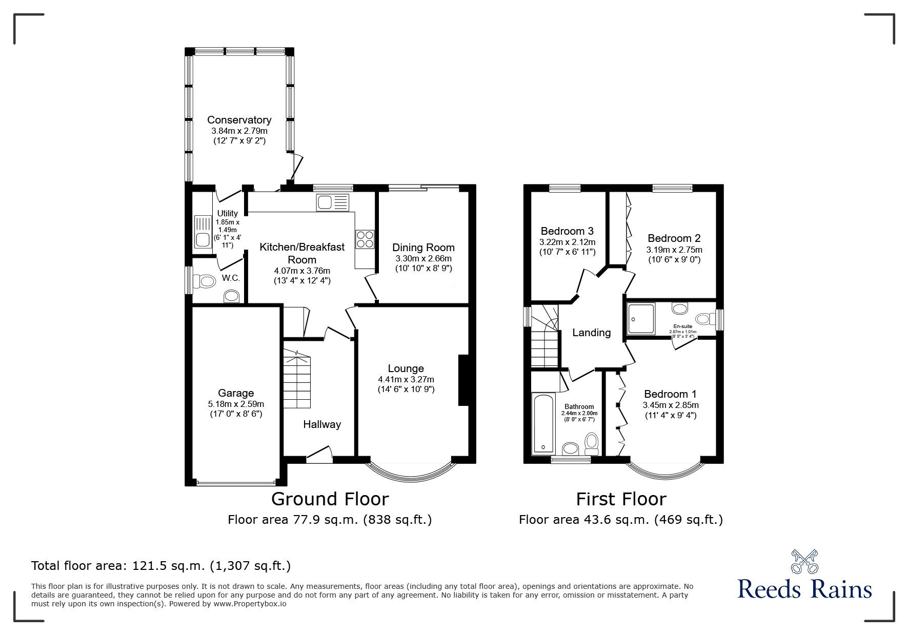 Floorplan of 3 bedroom Detached House for sale, Fitzharding Road, Pill, Bristol, BS20