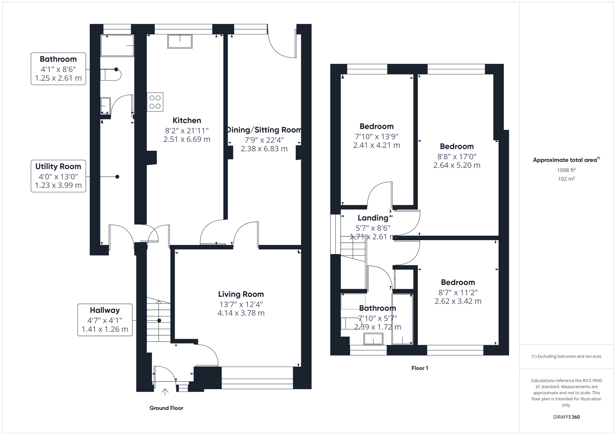 Floorplan of 3 bedroom Detached House for sale, Sumerlin Drive, Clevedon, North Somerset, BS21