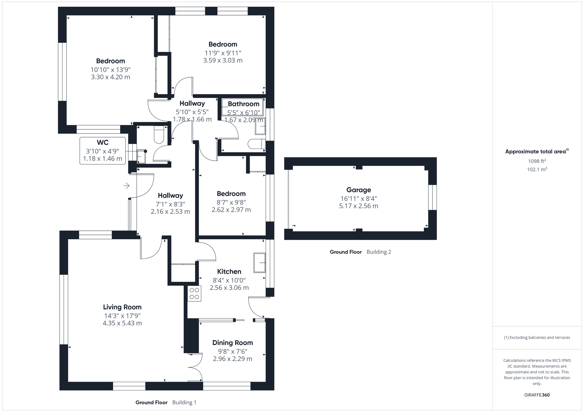 Floorplan of 3 bedroom Detached Bungalow for sale, Rippleside Road, Clevedon, North Somerset, BS21