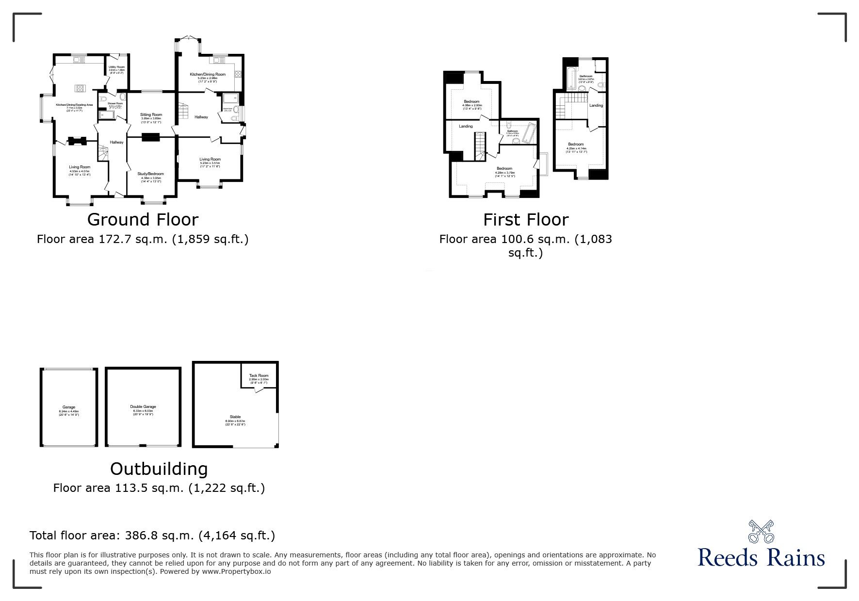 Floorplan of 4 bedroom Detached House for sale, Clevedon Road, Tickenham, North Somerset, BS21