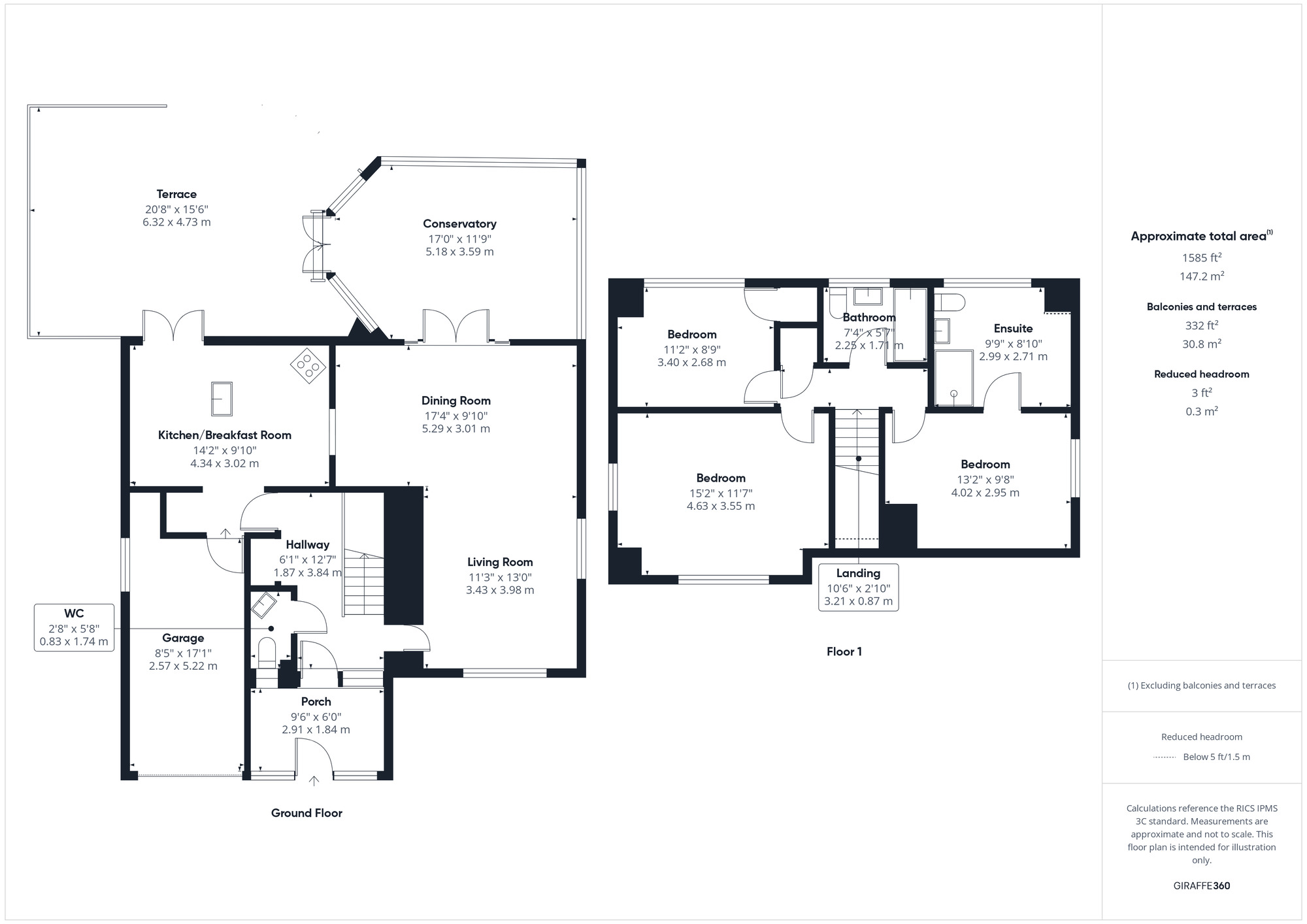 Floorplan of 3 bedroom Detached House for sale, Woodside Road, Clevedon, North Somerset, BS21