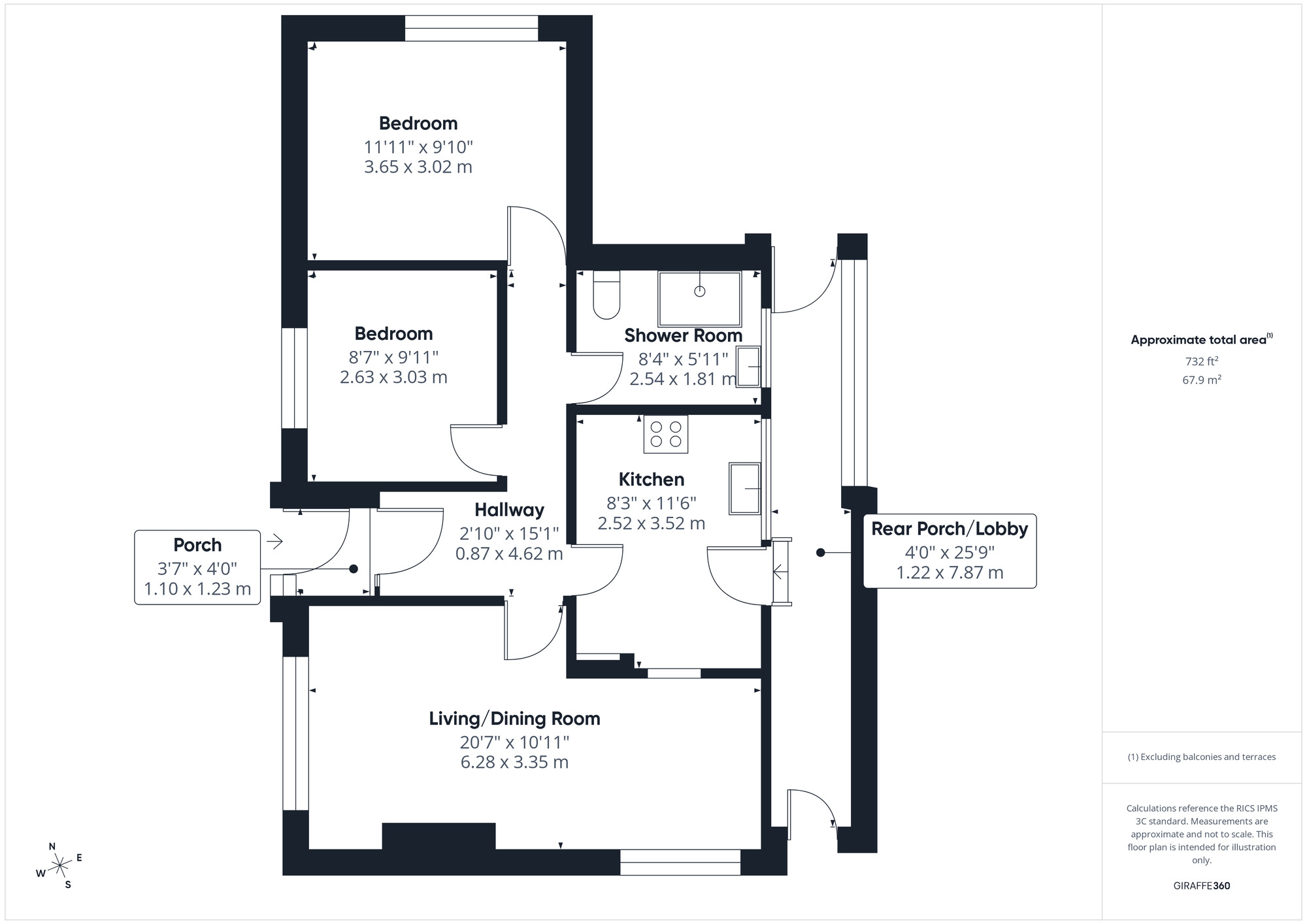 Floorplan of 2 bedroom Detached Bungalow for sale, Binhay Road, Yatton, Bristol, BS49