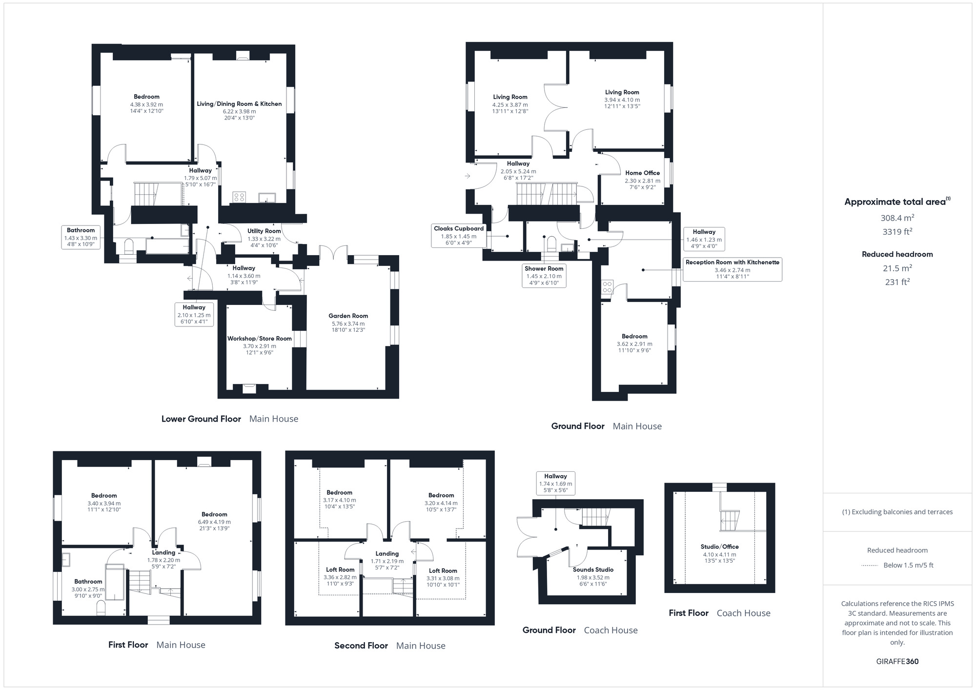 Floorplan of 5 bedroom Semi Detached House for sale, Wellington Terrace, Clevedon, North Somerset, BS21