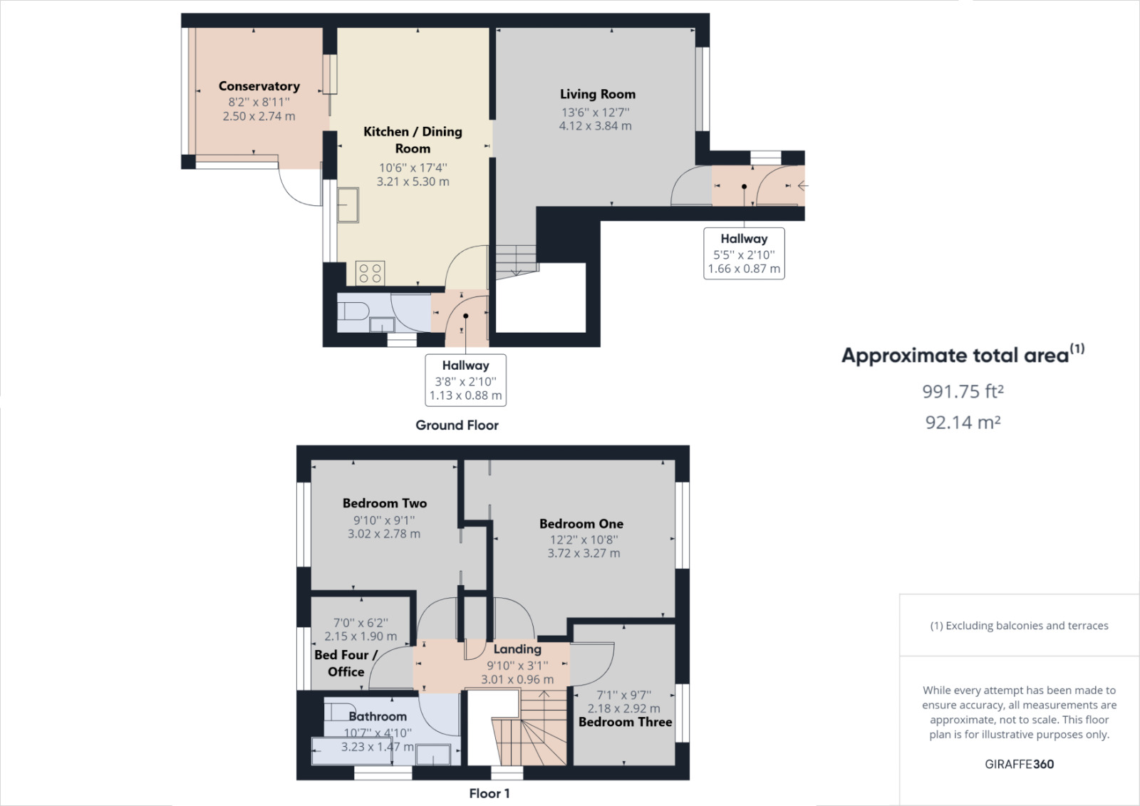 Floorplan of 4 bedroom Detached House to rent, Merlin Park, Portishead, Somerset, BS20