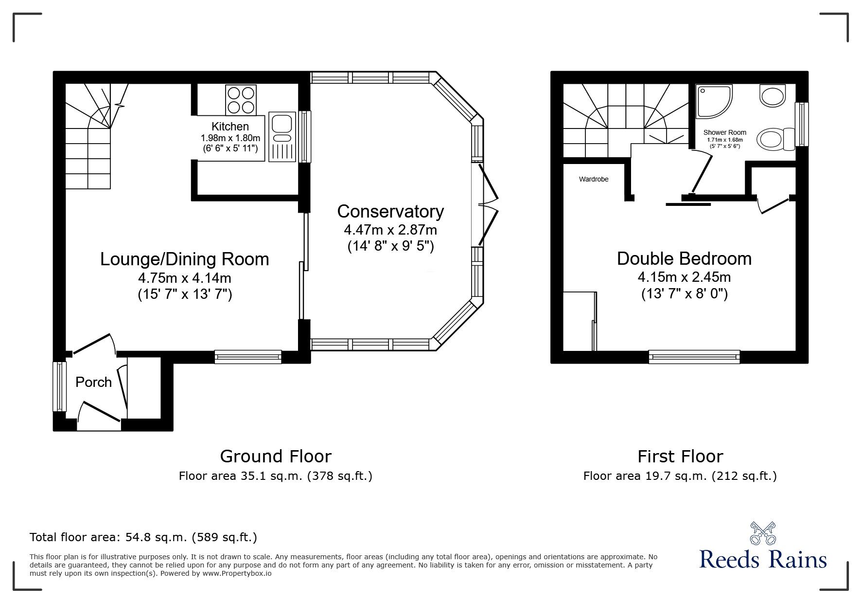 Floorplan of 1 bedroom End Terrace House for sale, Tutton Way, Clevedon, North Somerset, BS21