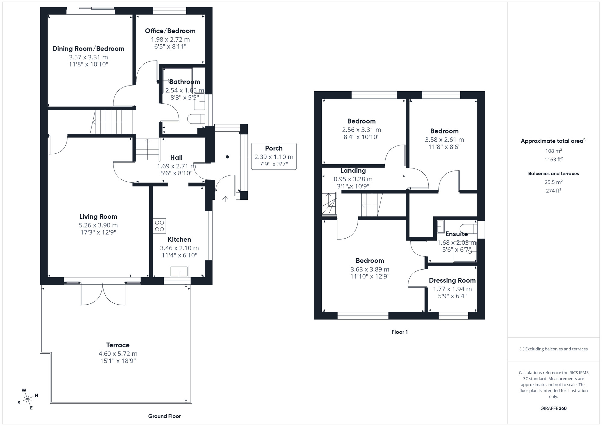 Floorplan of 4 bedroom Semi Detached House to rent, Rippleside, Portishead, Bristol, BS20