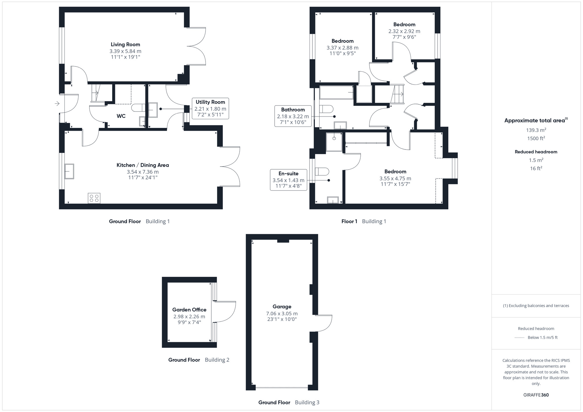 Floorplan of 3 bedroom Detached House for sale, Ryves Vale, Tickenham, North Somerset, BS21