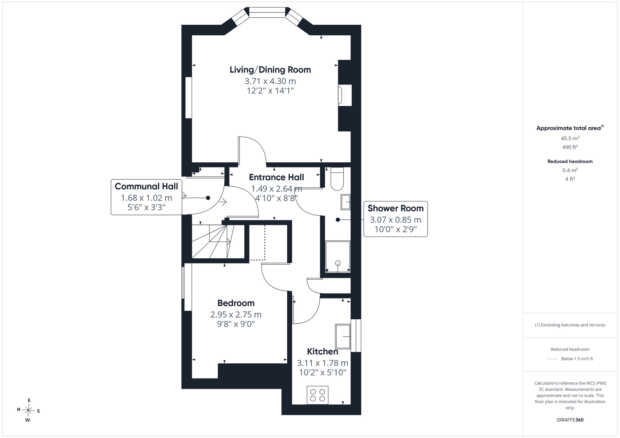 Floorplan of 1 bedroom Flat for sale, Kenn Road, Clevedon, North Somerset, BS21