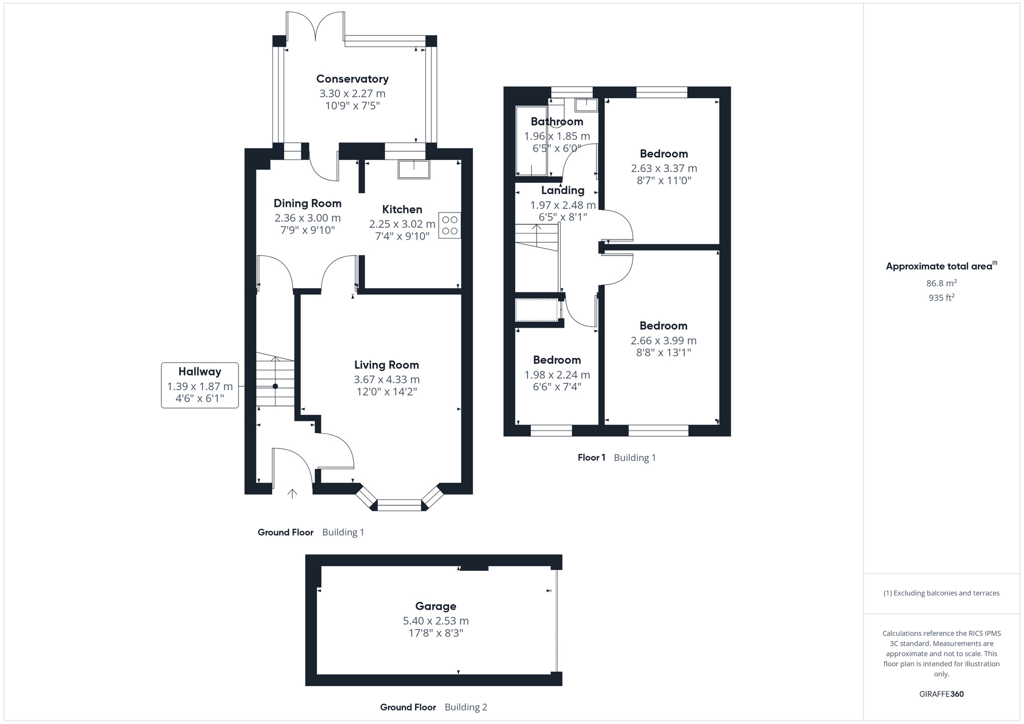 Floorplan of 3 bedroom Mid Terrace House for sale, Pedder Road, Clevedon, North Somerset, BS21