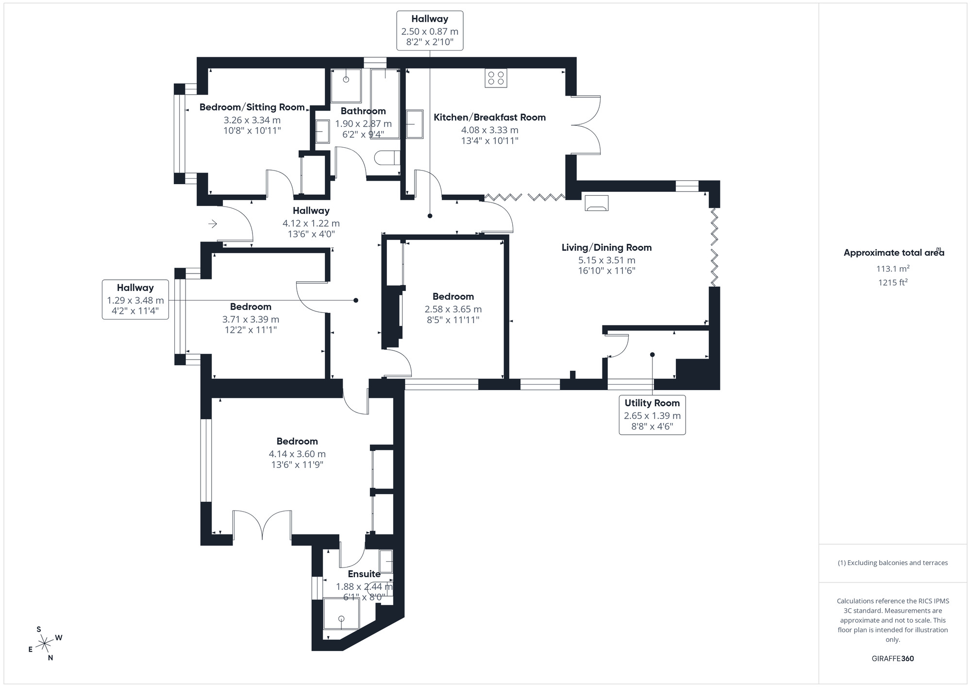 Floorplan of 4 bedroom Detached Bungalow for sale, Pizey Avenue, Clevedon, North Somerset, BS21