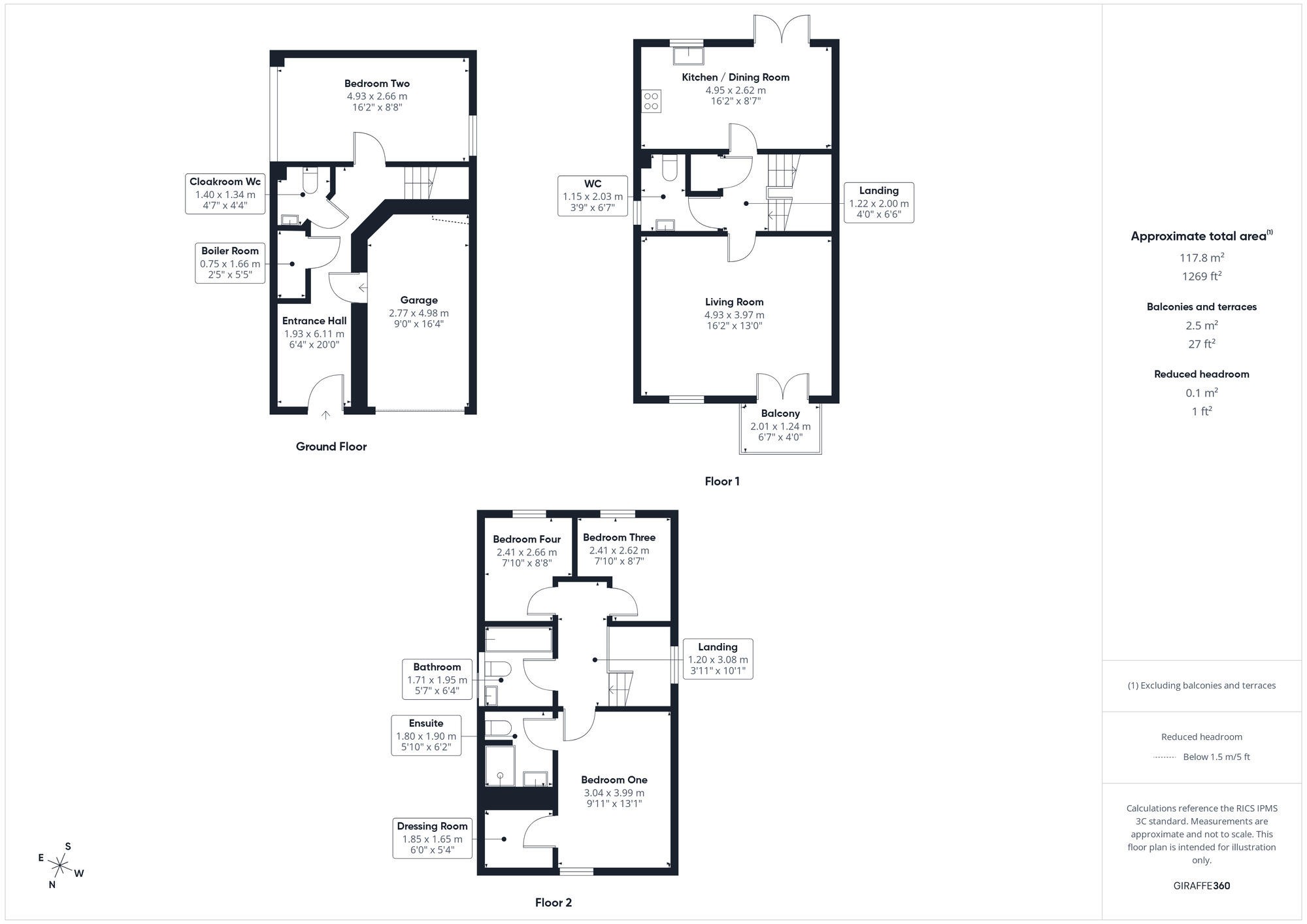 Floorplan of 4 bedroom Detached House for sale, Crest Heights, Portishead, Bristol, BS20