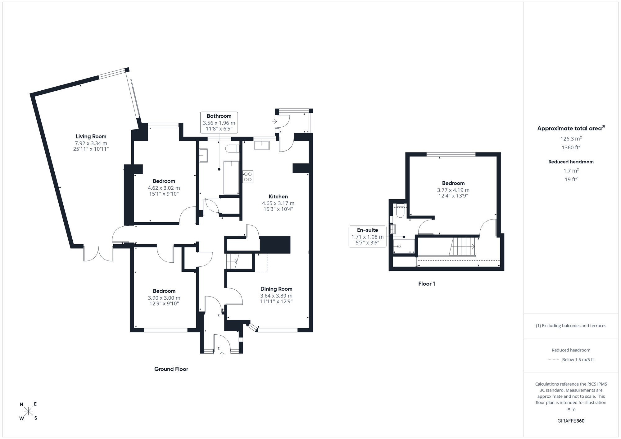 Floorplan of 3 bedroom Semi Detached Bungalow for sale, Westhill Gardens, Portishead, Bristol, BS20