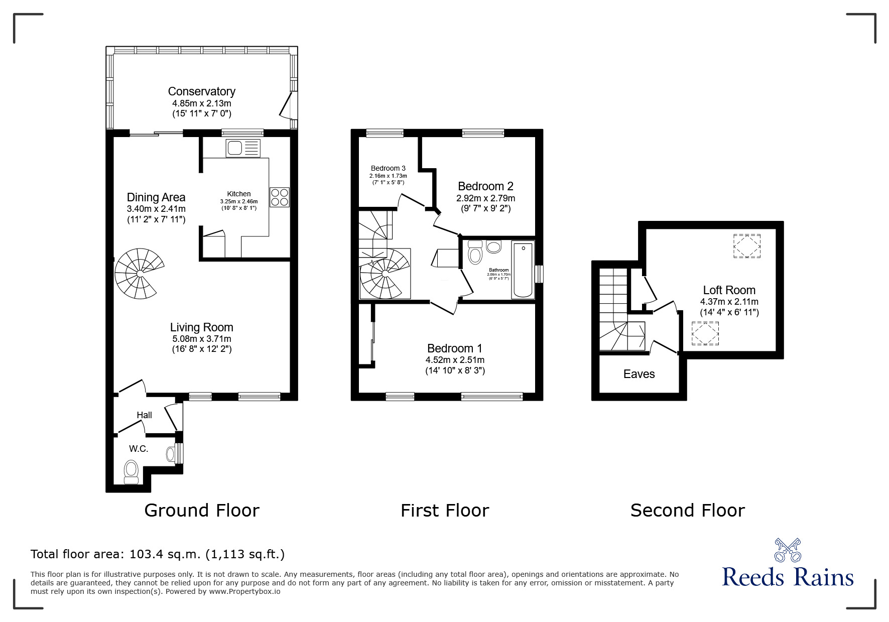 Floorplan of 3 bedroom Semi Detached House for sale, Fosseway, Clevedon, North Somerset, BS21