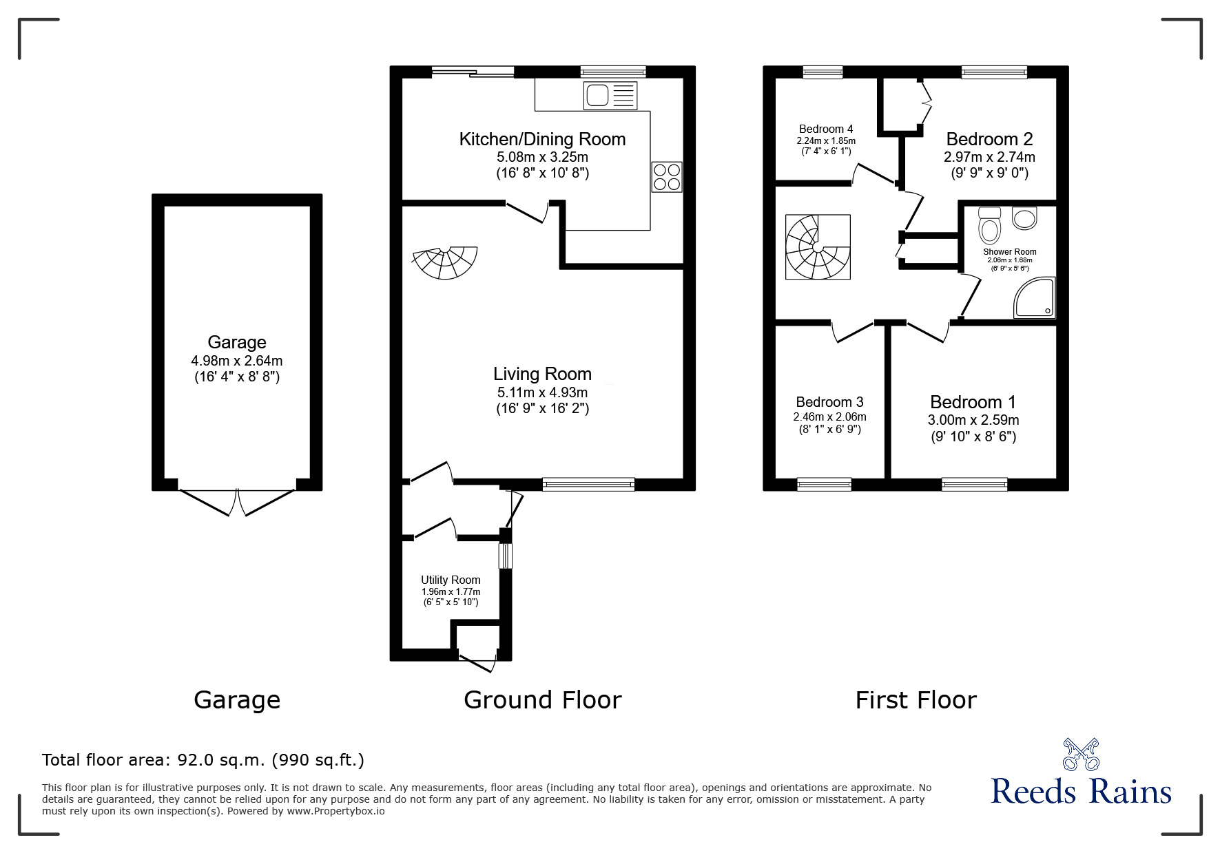 Floorplan of 4 bedroom End Terrace House for sale, Jubilee Place, Clevedon, North Somerset, BS21
