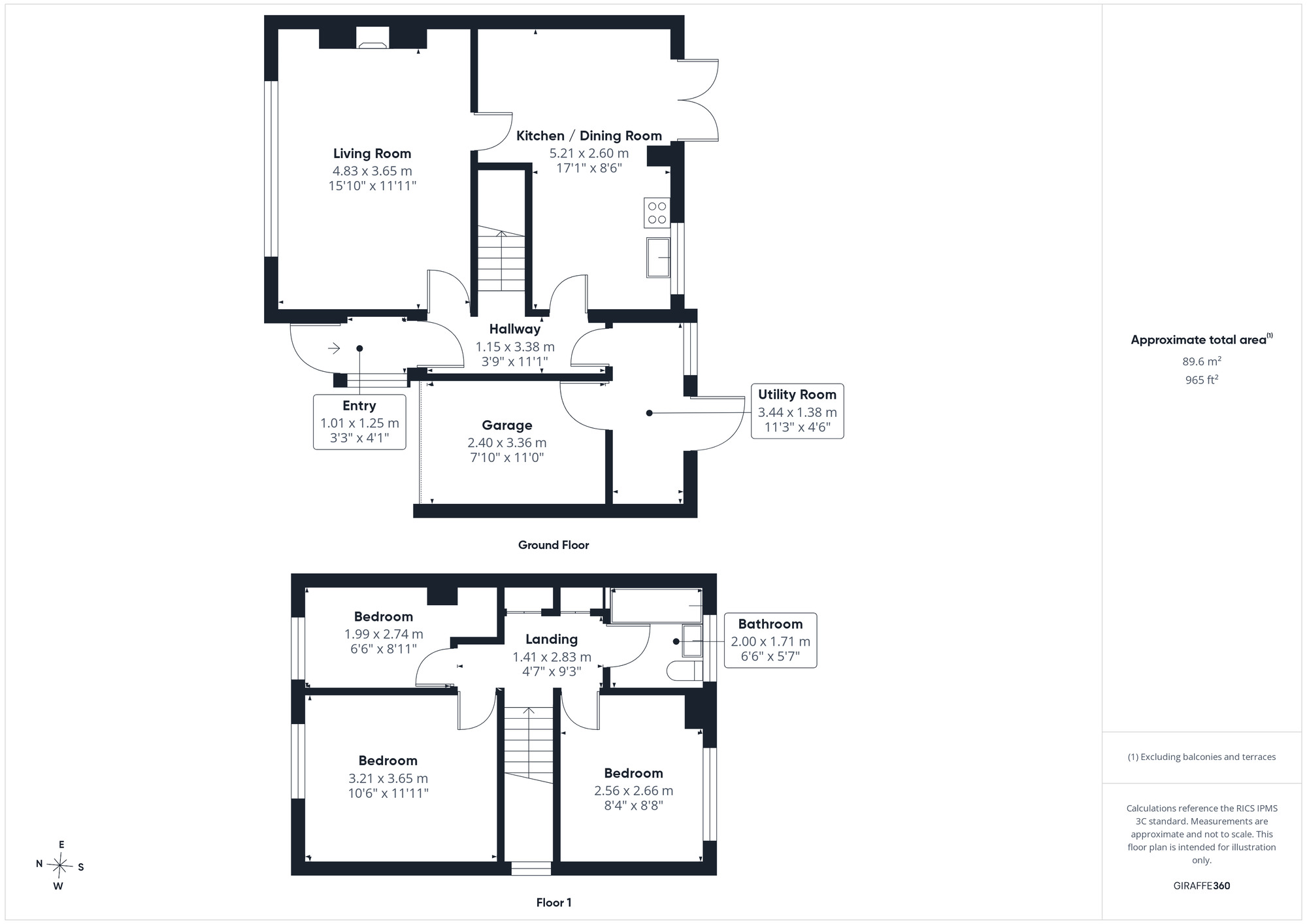 Floorplan of 3 bedroom Semi Detached House for sale, Kennaway Road, Clevedon, North Somerset, BS21