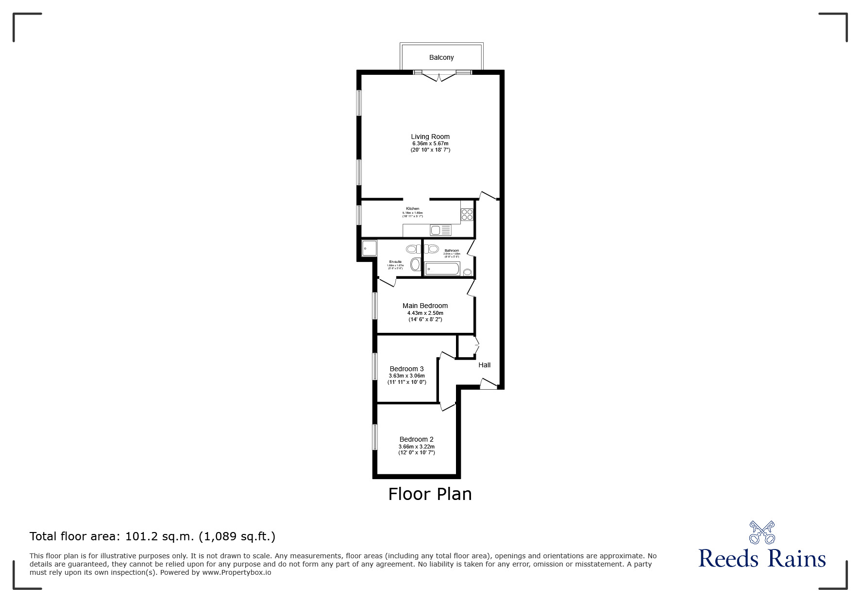 Floorplan of 3 bedroom Flat to rent, Lower Burlington Road, Portishead, Somerset, BS20