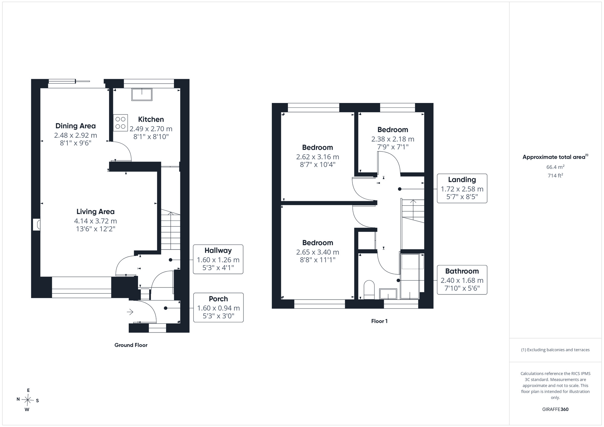 Floorplan of 3 bedroom Semi Detached House for sale, Freshmoor, Clevedon, North Somerset, BS21
