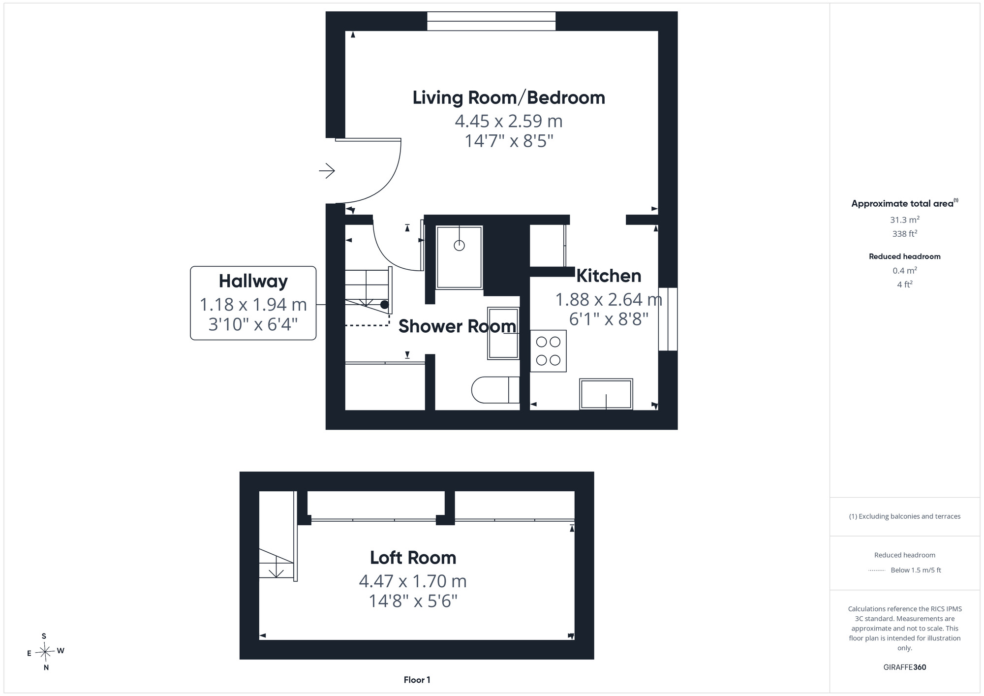 Floorplan of Flat to rent, Carice Gardens, Clevedon, North Somerset, BS21