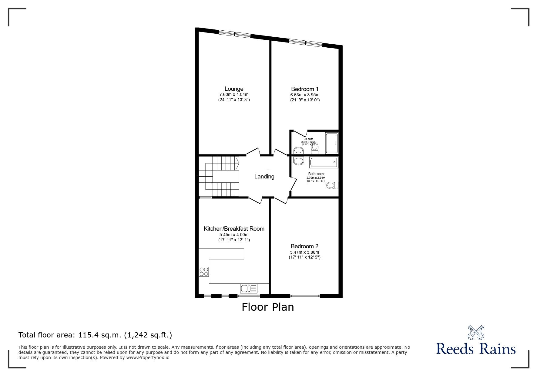 Floorplan of 2 bedroom Flat for sale, Marine Parade, Clevedon, North Somerset, BS21