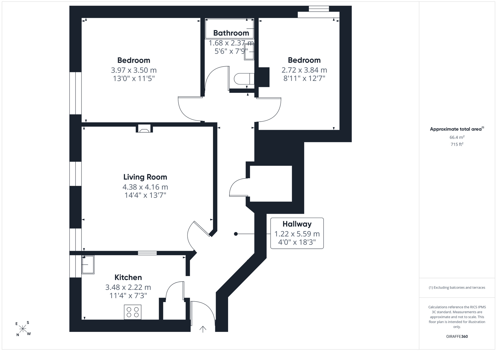 Floorplan of 2 bedroom Flat for sale, St Ediths, 30 Dial Hill Road, North Somerset, BS21