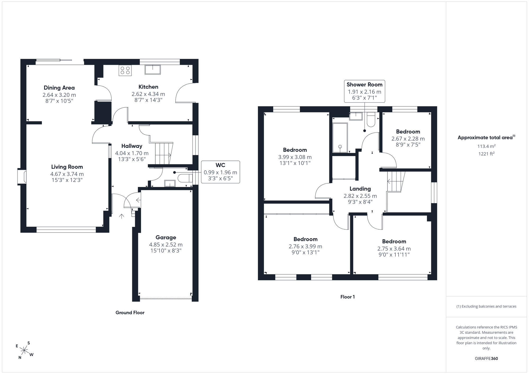 Floorplan of 4 bedroom Detached House for sale, Ridge Close, Portishead, Bristol, BS20
