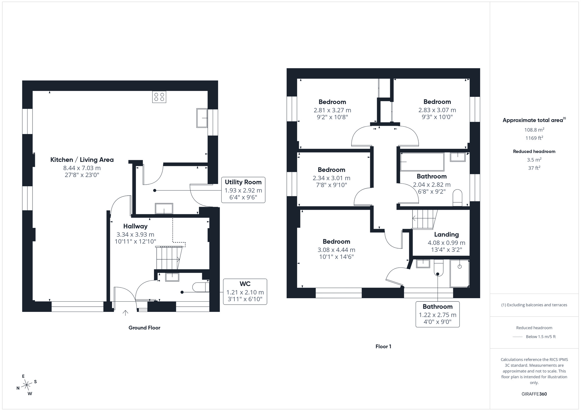 Floorplan of 4 bedroom Detached House to rent, Martcombe Road, Easton-in-Gordano, Bristol, BS20