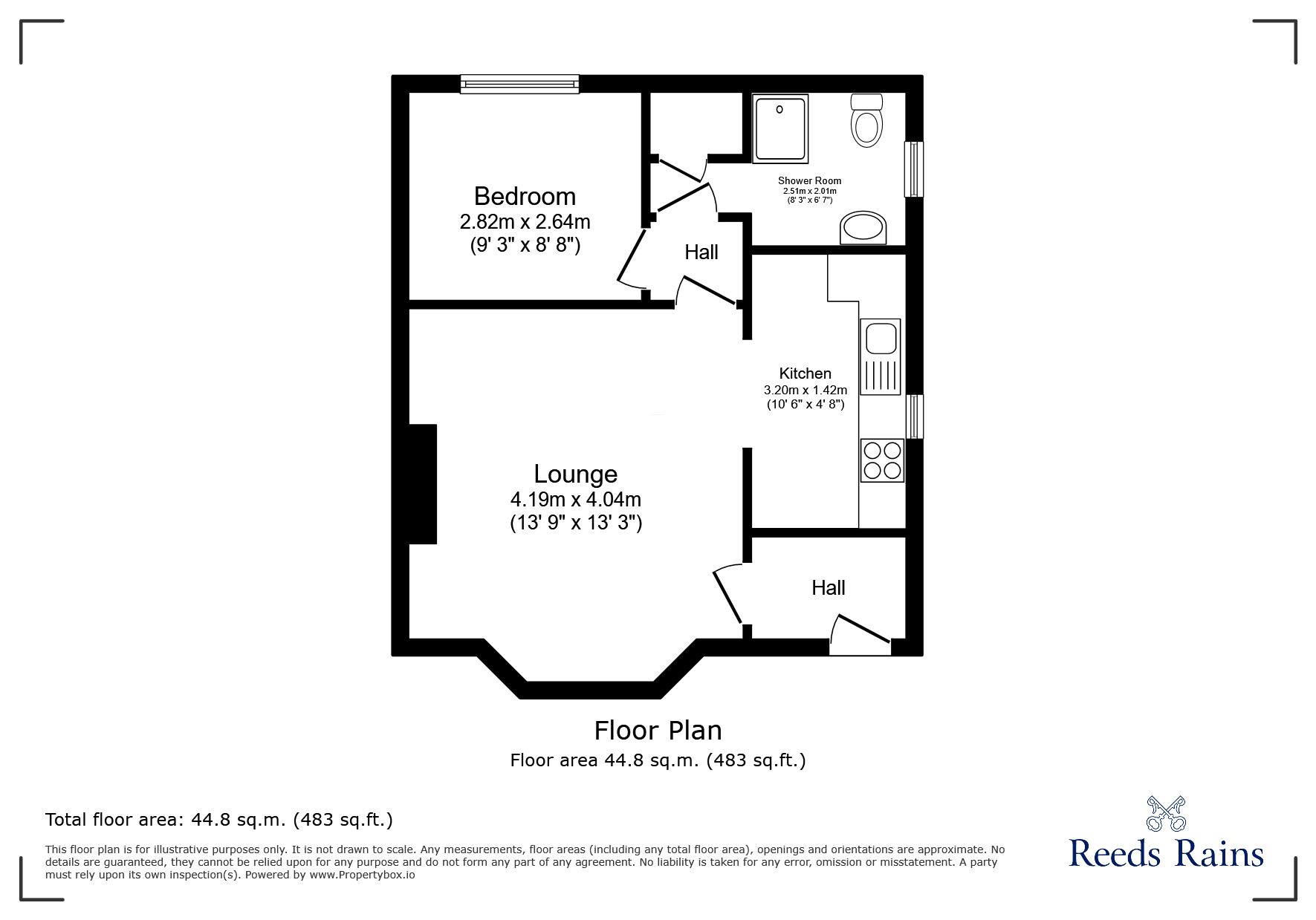 Floorplan of 1 bedroom Flat to rent, West Road, Congleton, Cheshire, CW12