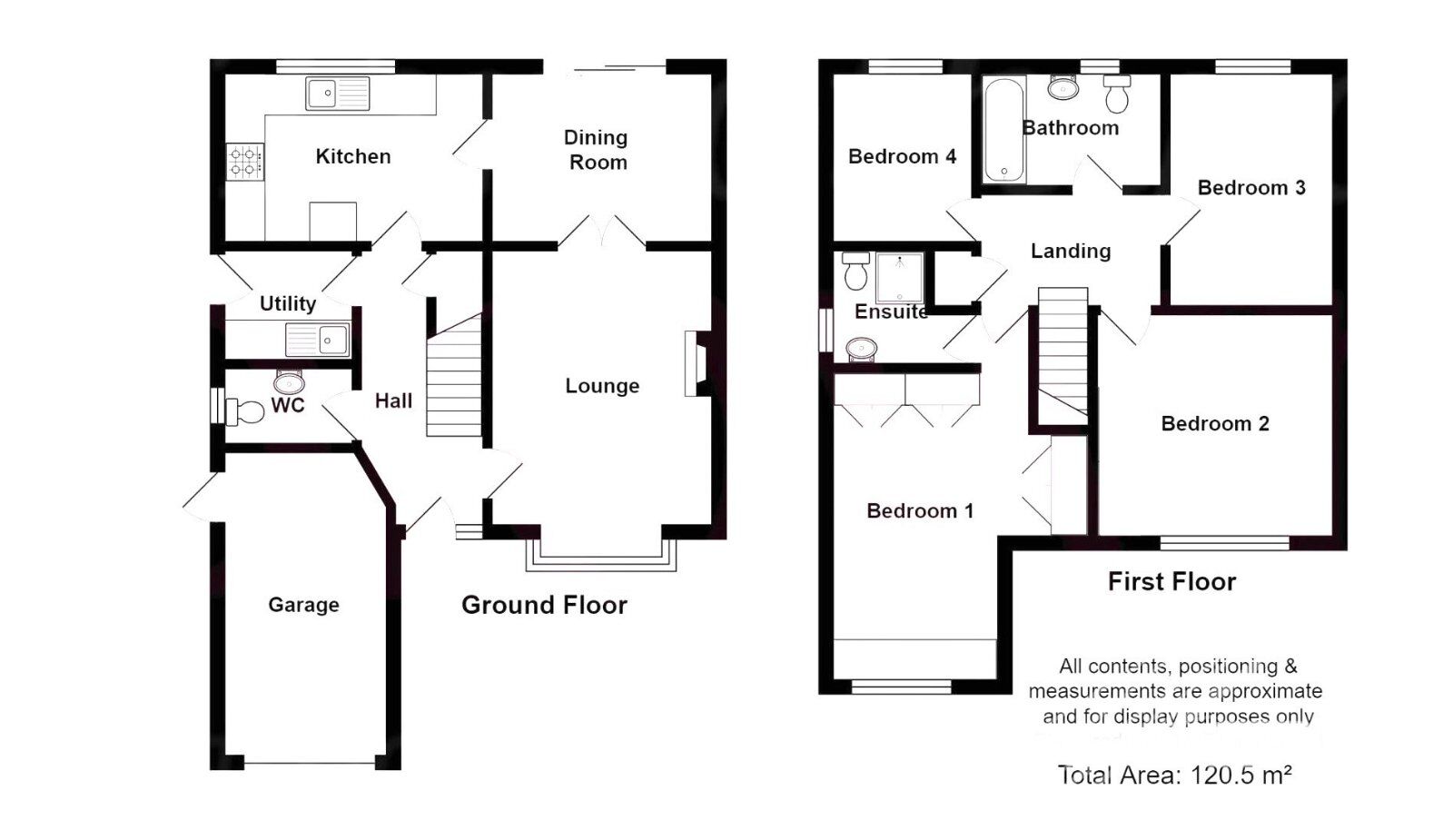 Floorplan of 4 bedroom Detached House to rent, Ennerdale Drive, Congleton, Cheshire, CW12