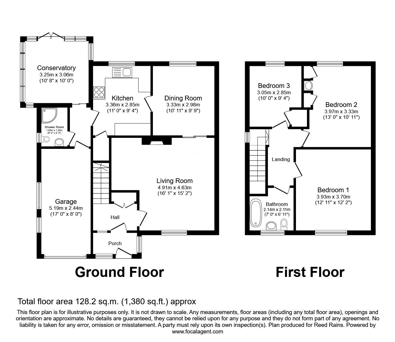Floorplan of 3 bedroom Mid Terrace House for sale, Boundary Lane, Congleton, Cheshire, CW12