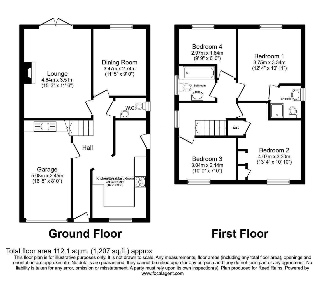Floorplan of 4 bedroom Detached House for sale, Bath Vale, Congleton, Cheshire, CW12