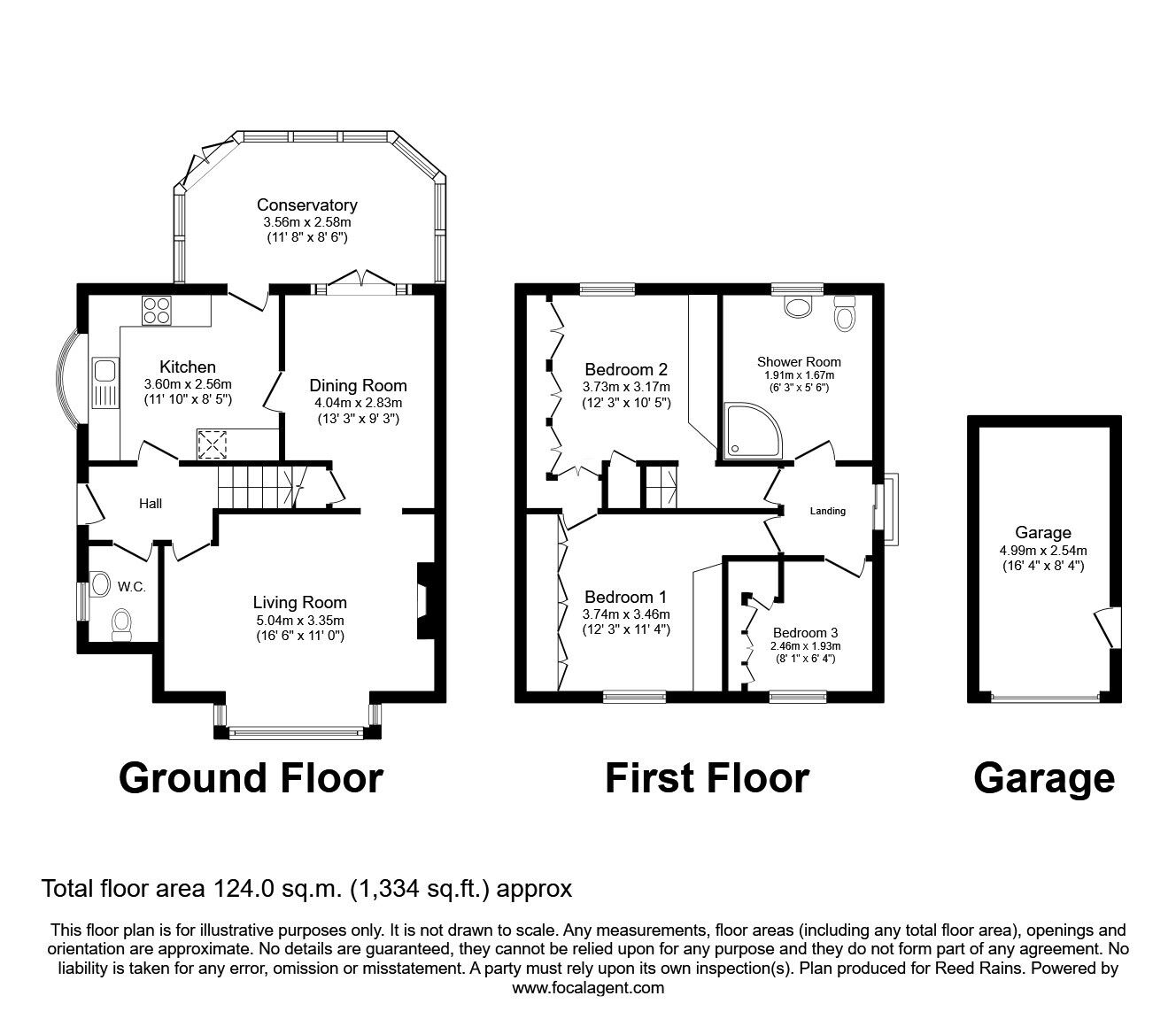 Floorplan of 3 bedroom Detached House for sale, Ash Grove, Congleton, Cheshire, CW12