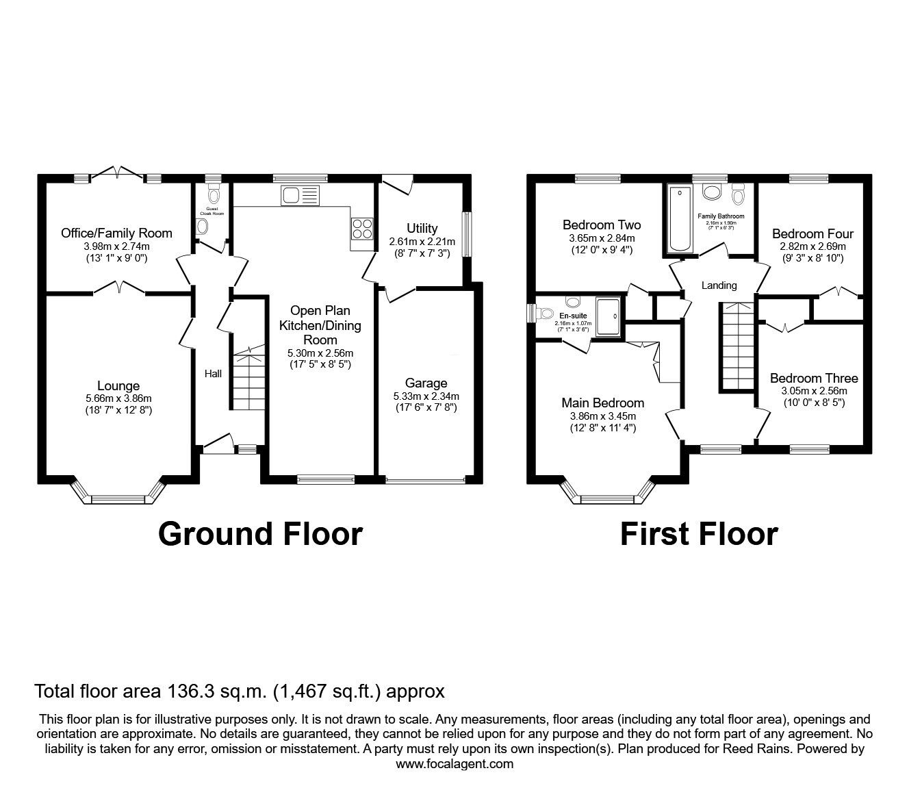 Floorplan of 4 bedroom Detached House for sale, Obelisk Way, Congleton, Cheshire, CW12